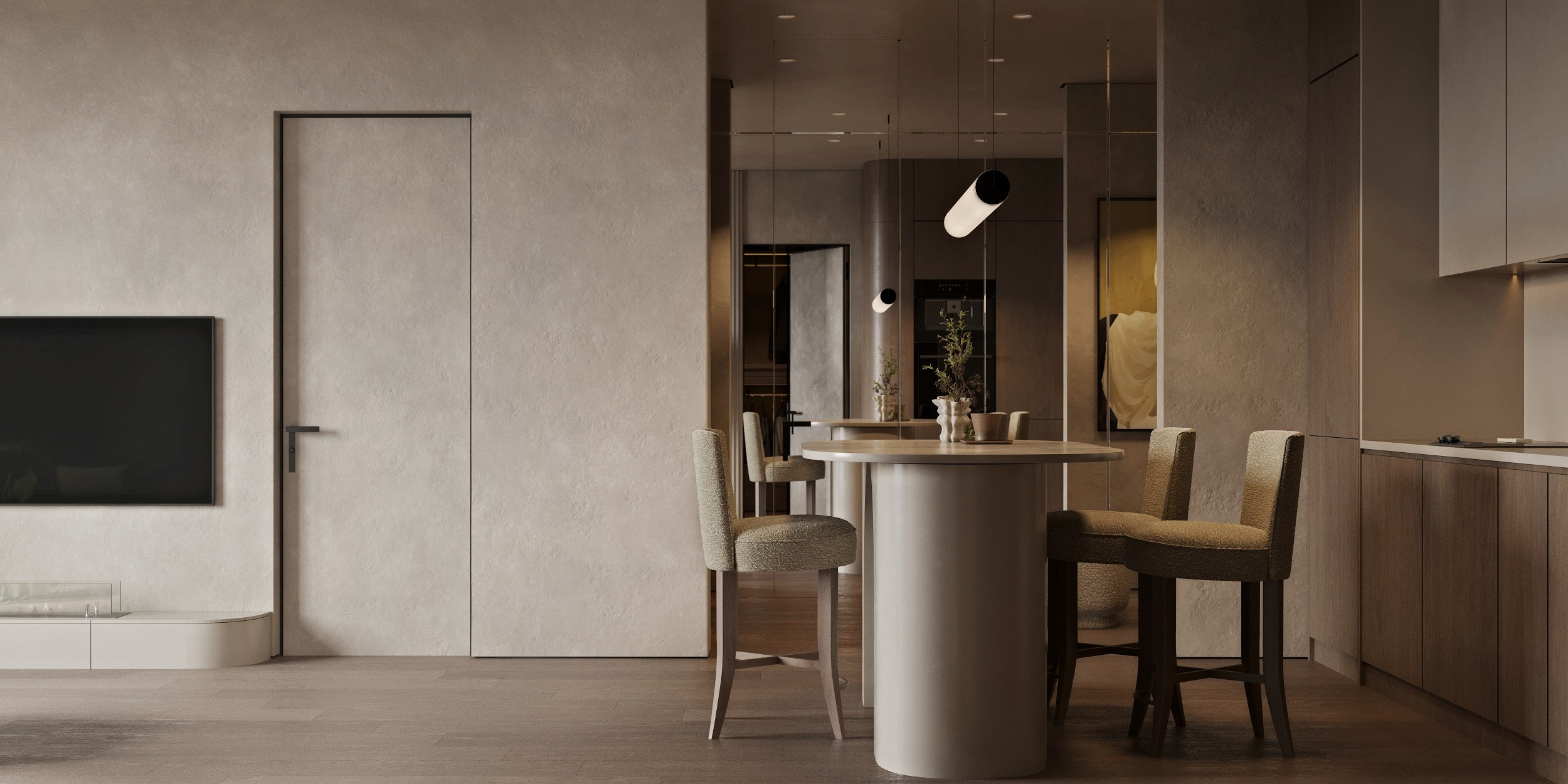 3д визуализация кв 67 м² ЖК Событие. Ксения. 3D‑визуализатор