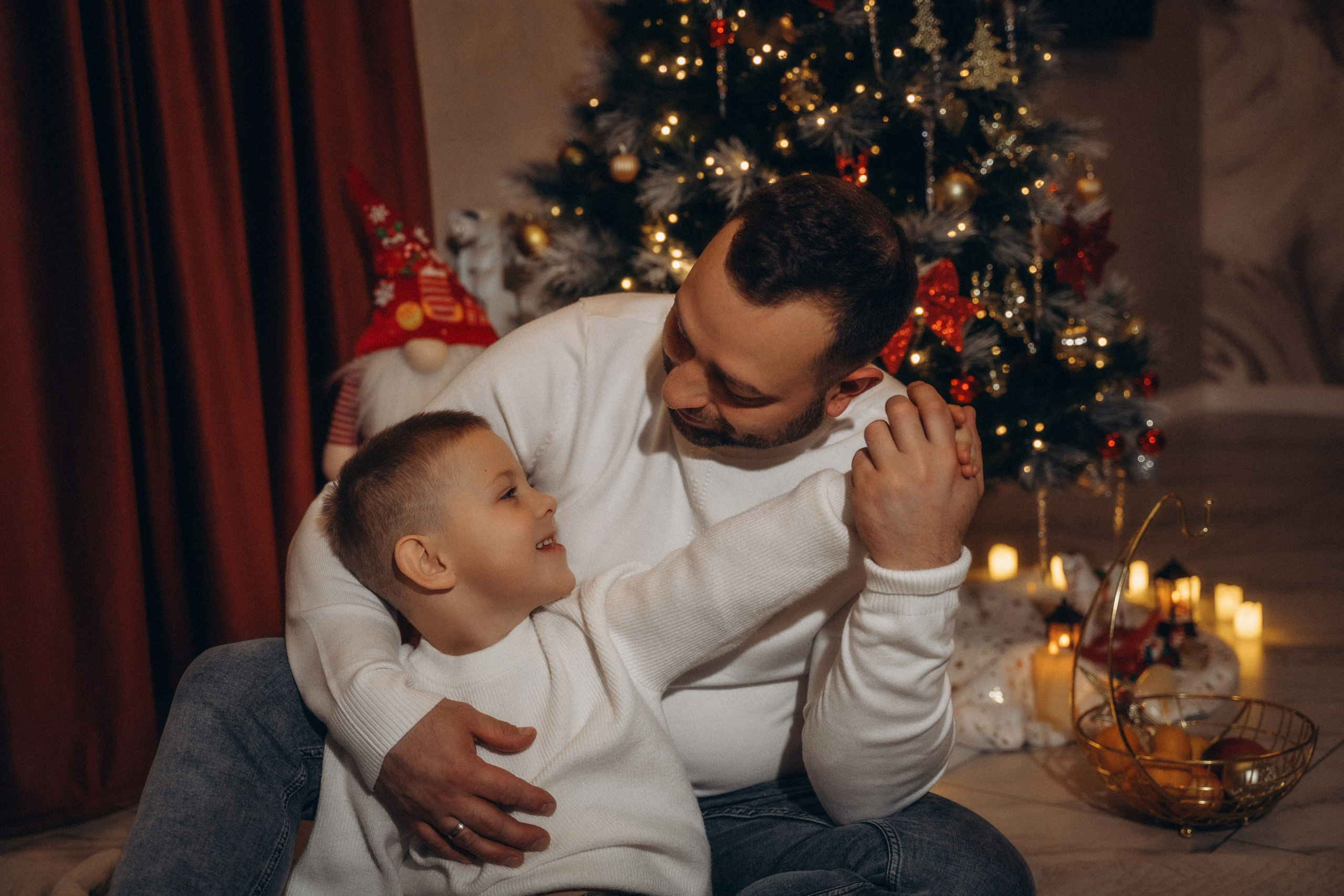 Семья Киприяновы, Новый год дома. Семейный фотограф в Белгороде Амелина Алина