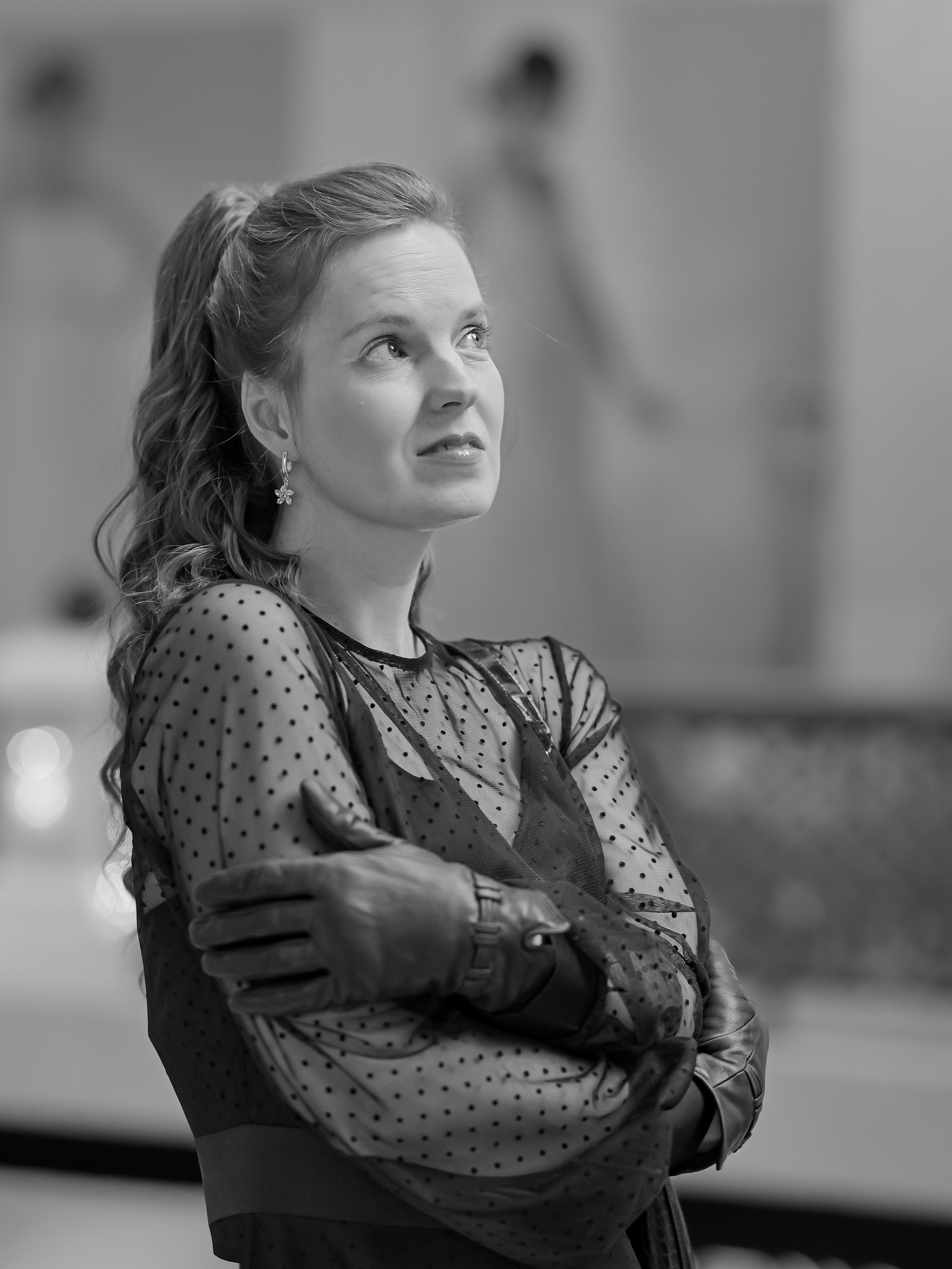 Петровский пассаж ЧБ. Портретный фотограф в Москве Сергей Чудов