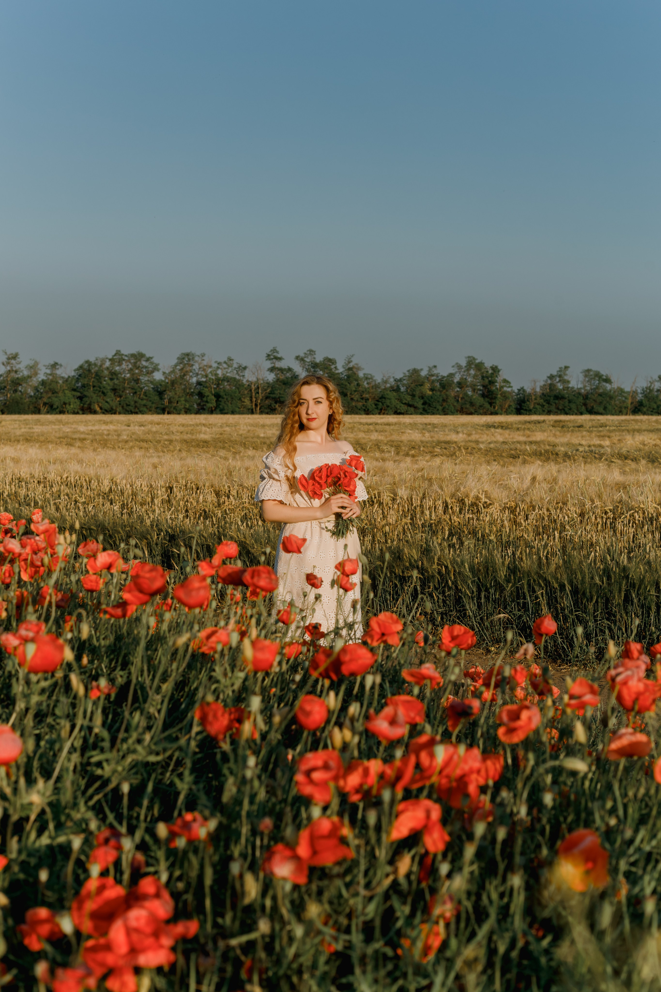 Фотосессия в маковом поле на закате. Свадебный и семейный фотограф в Краснодарском крае Мария Данилкина
