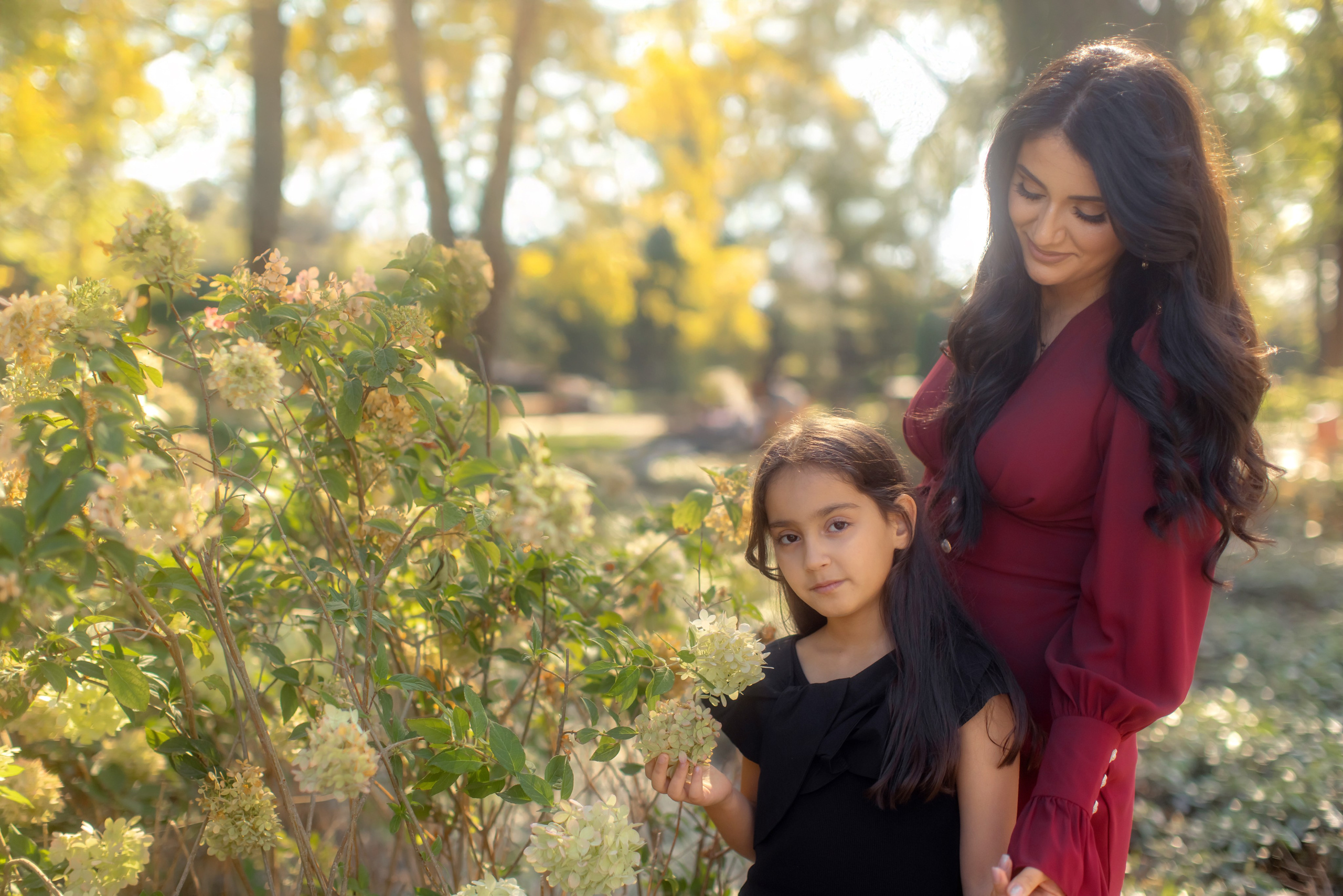 съёмка мама с дочкой