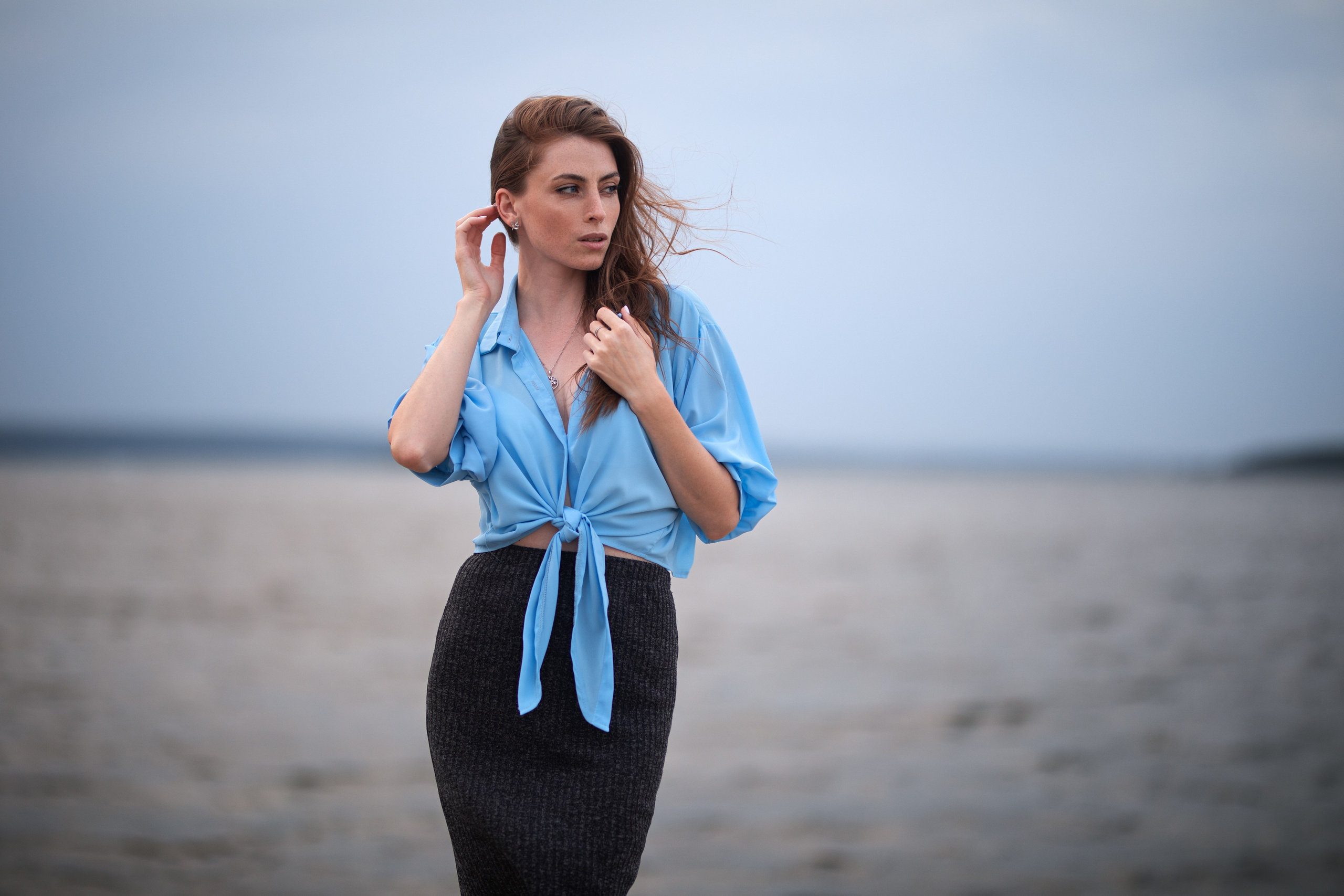 Фотосет с Надеждой на берегу реки в формате для «себя»