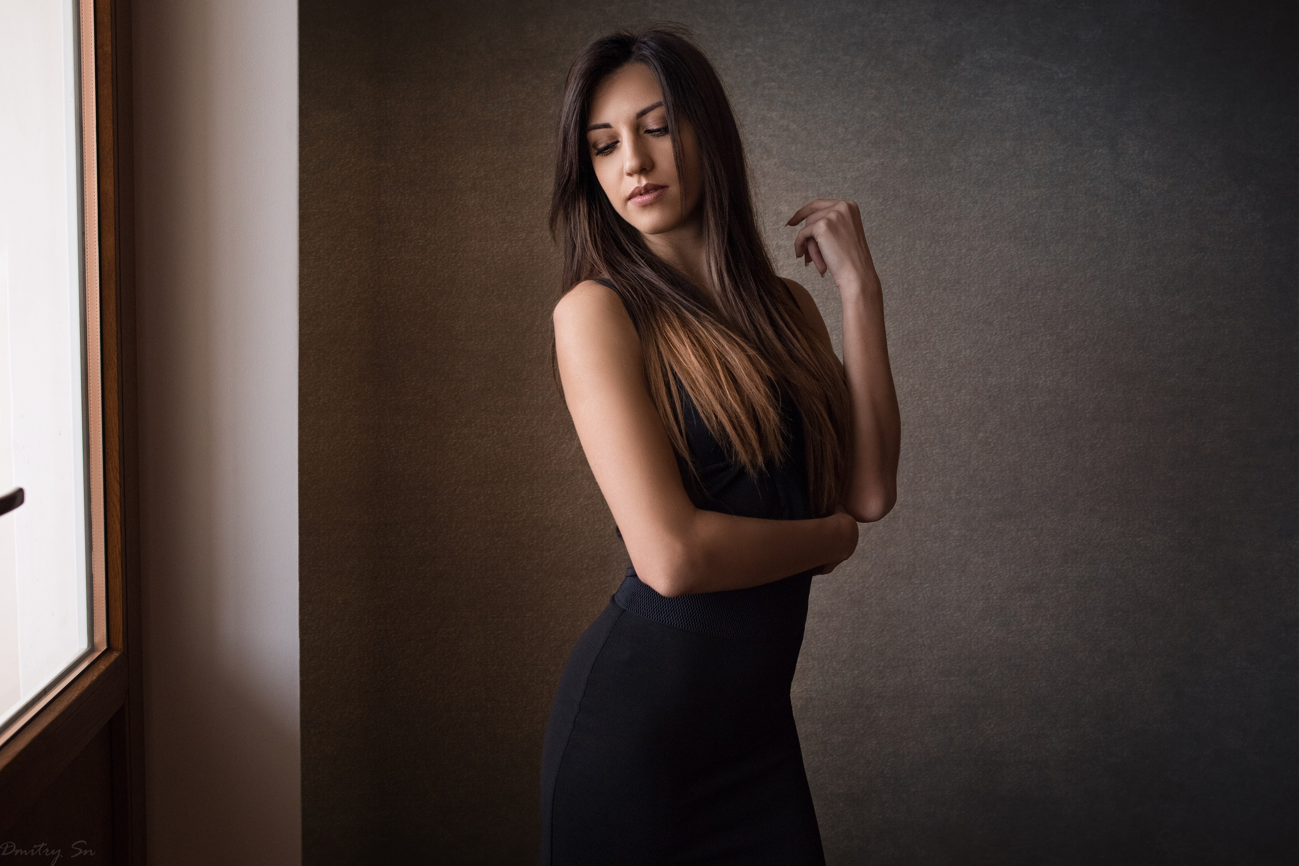 Портретная съемка у окна с Татьяной для «себя»