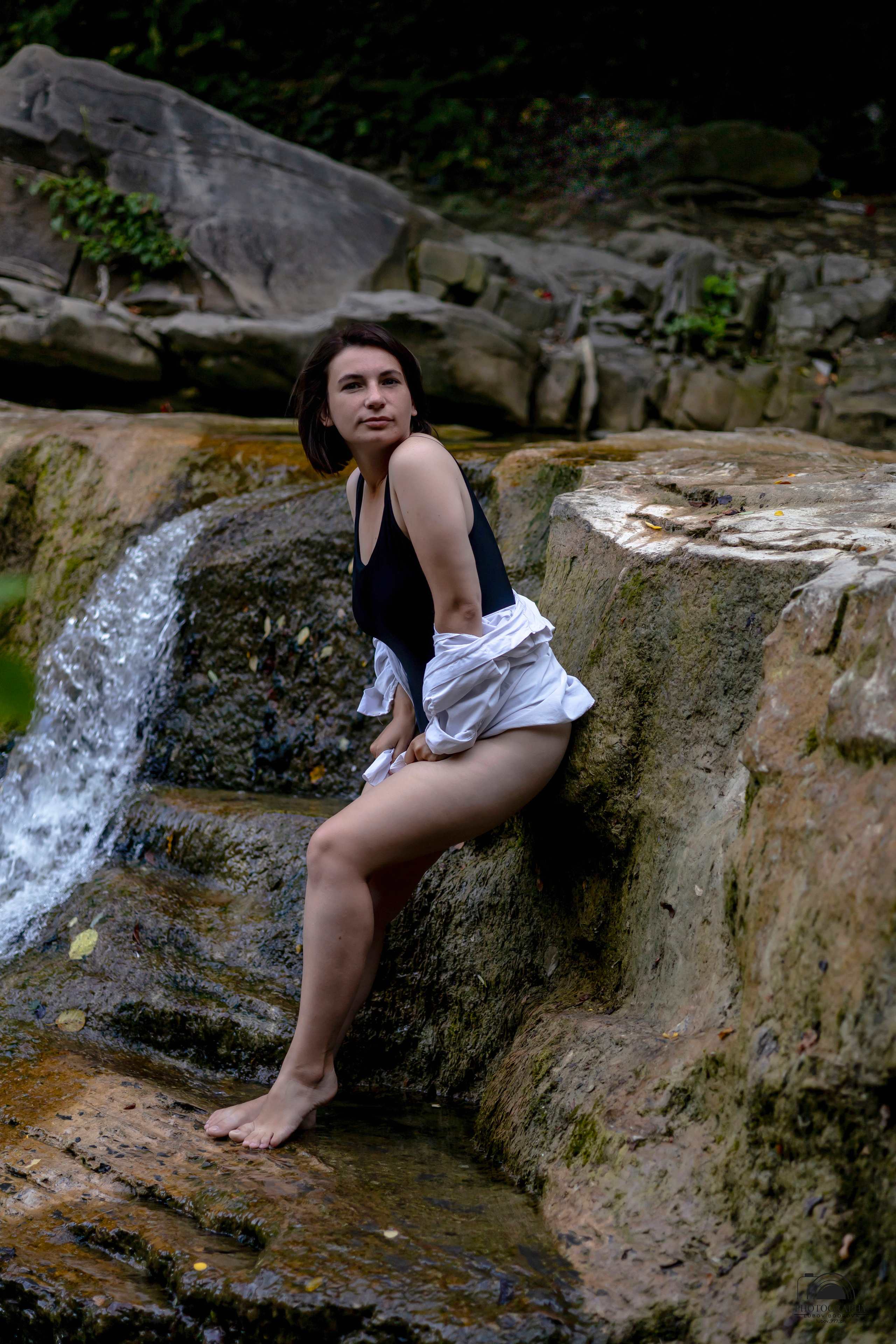 Утро на водопаде. Семейный и портретный фотограф в Геленджике Любовь Бодрова