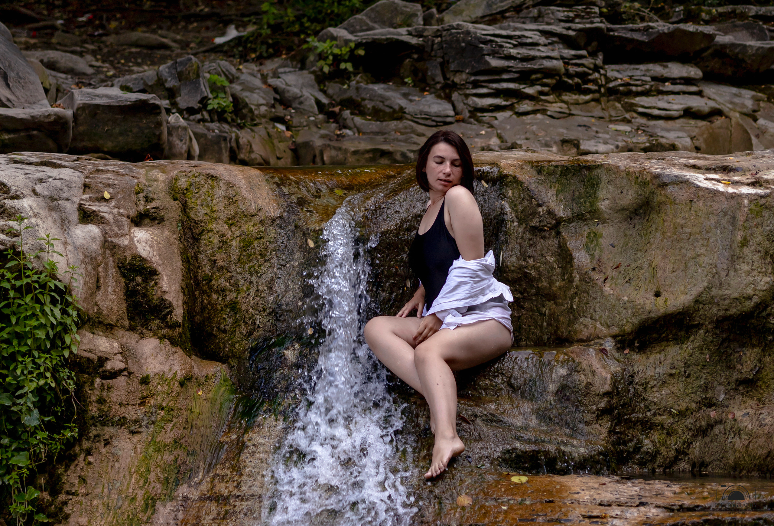 Утро на водопаде. Семейный и портретный фотограф в Геленджике Любовь Бодрова