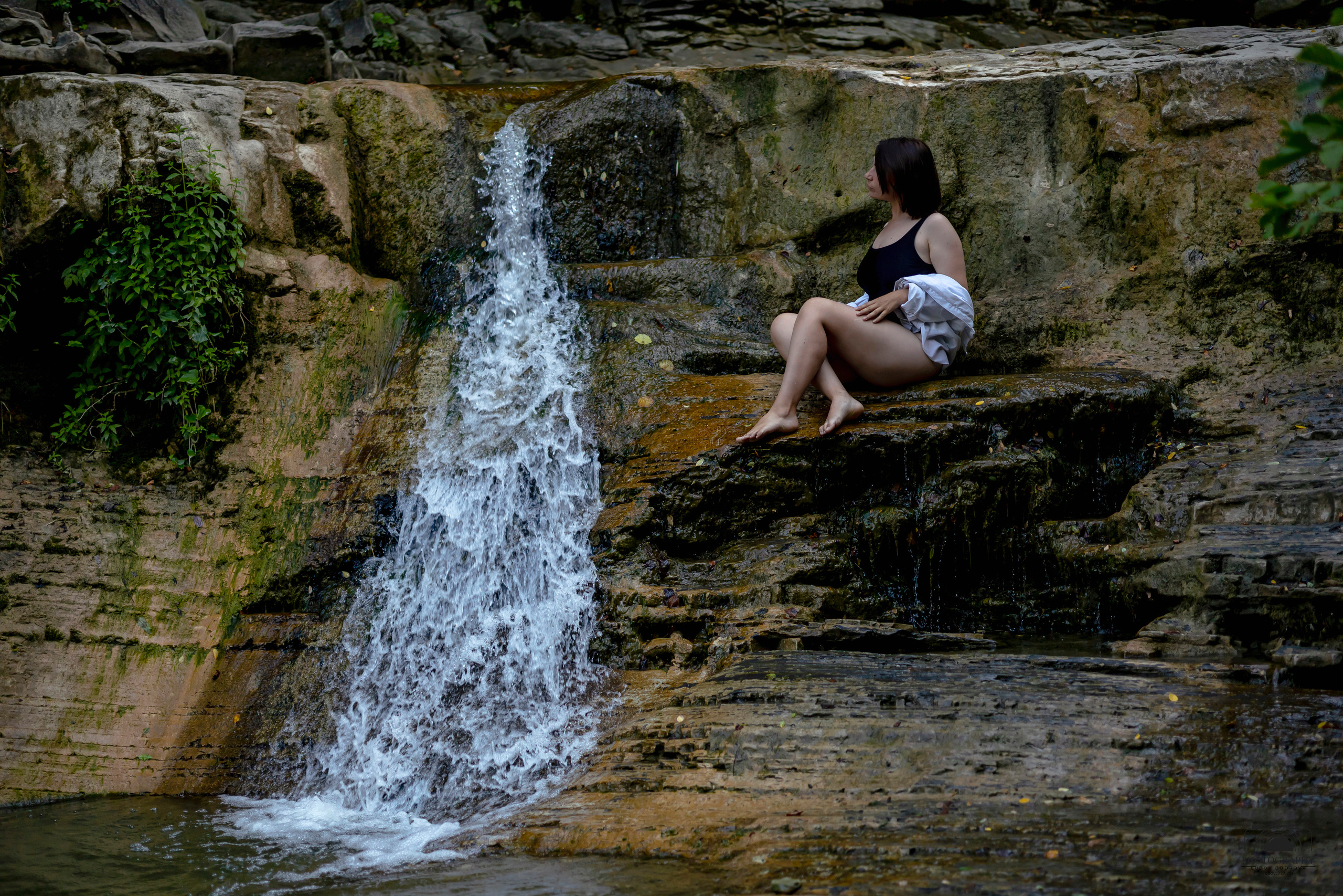 Утро на водопаде. Семейный и портретный фотограф в Геленджике Любовь Бодрова