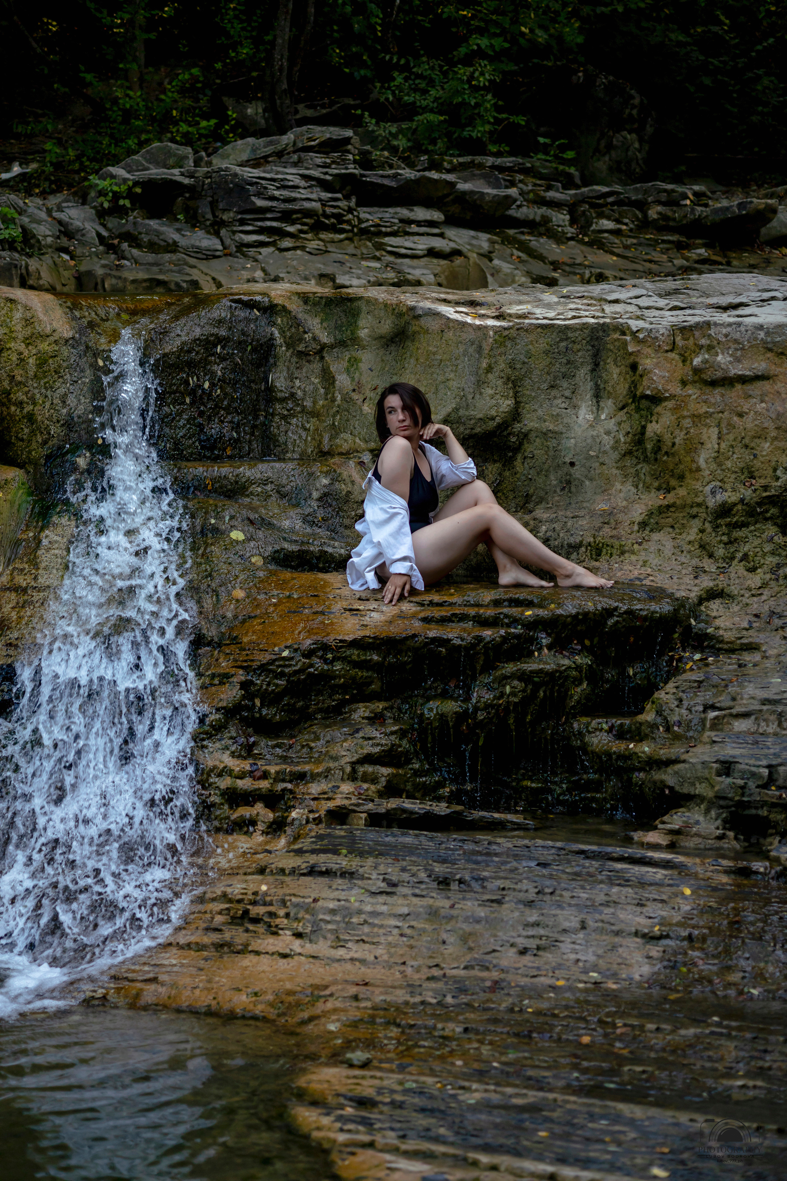 Утро на водопаде. Семейный и портретный фотограф в Геленджике Любовь Бодрова