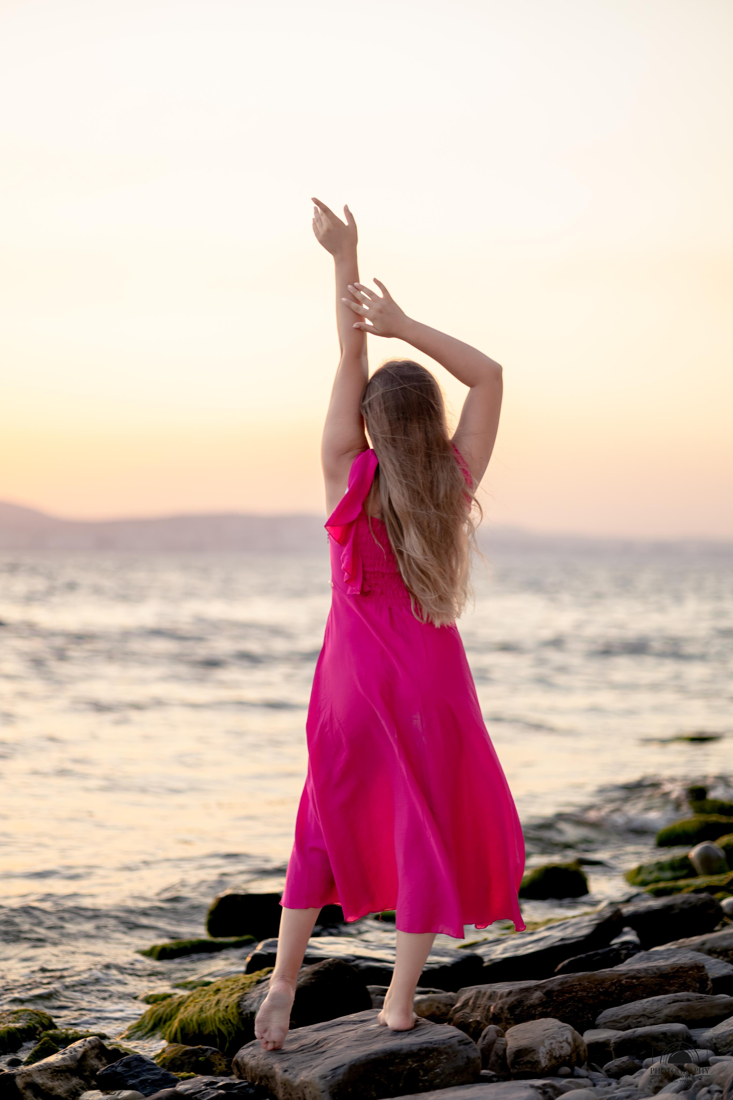 Закат на побережье. Семейный и портретный фотограф в Геленджике Любовь Бодрова