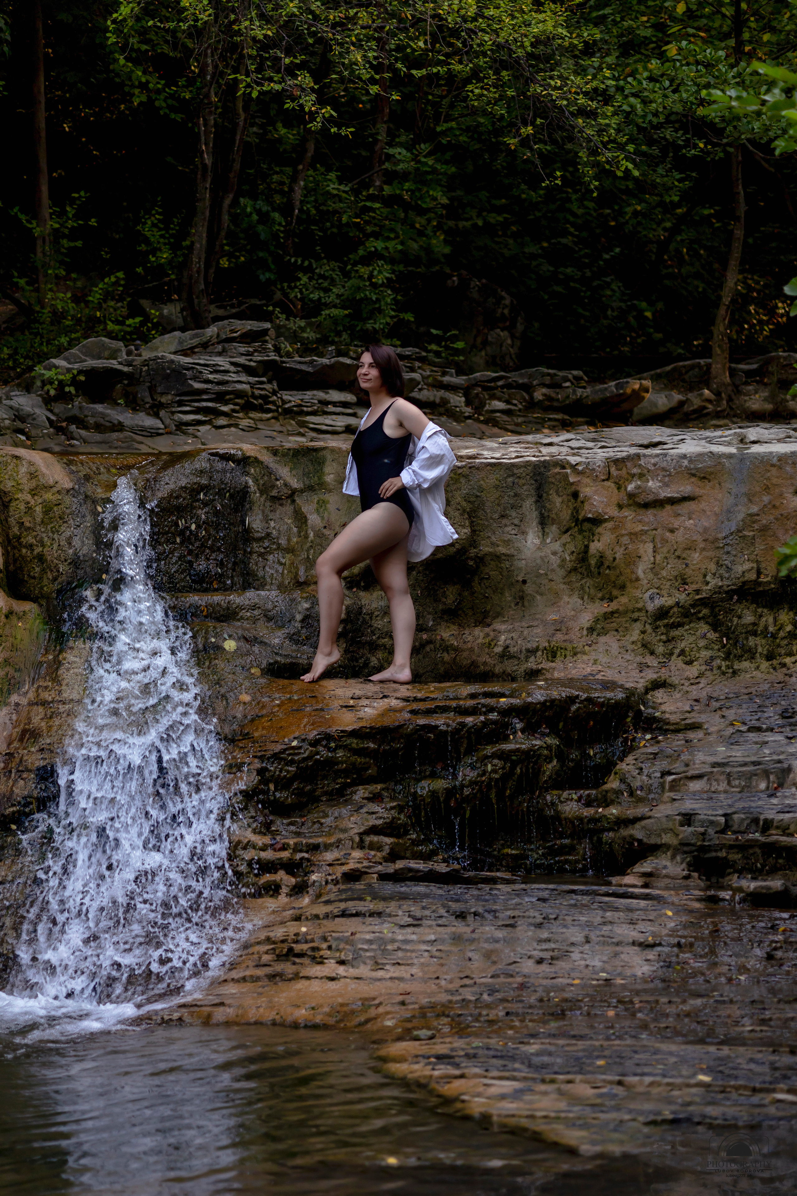Утро на водопаде. Семейный и портретный фотограф в Геленджике Любовь Бодрова