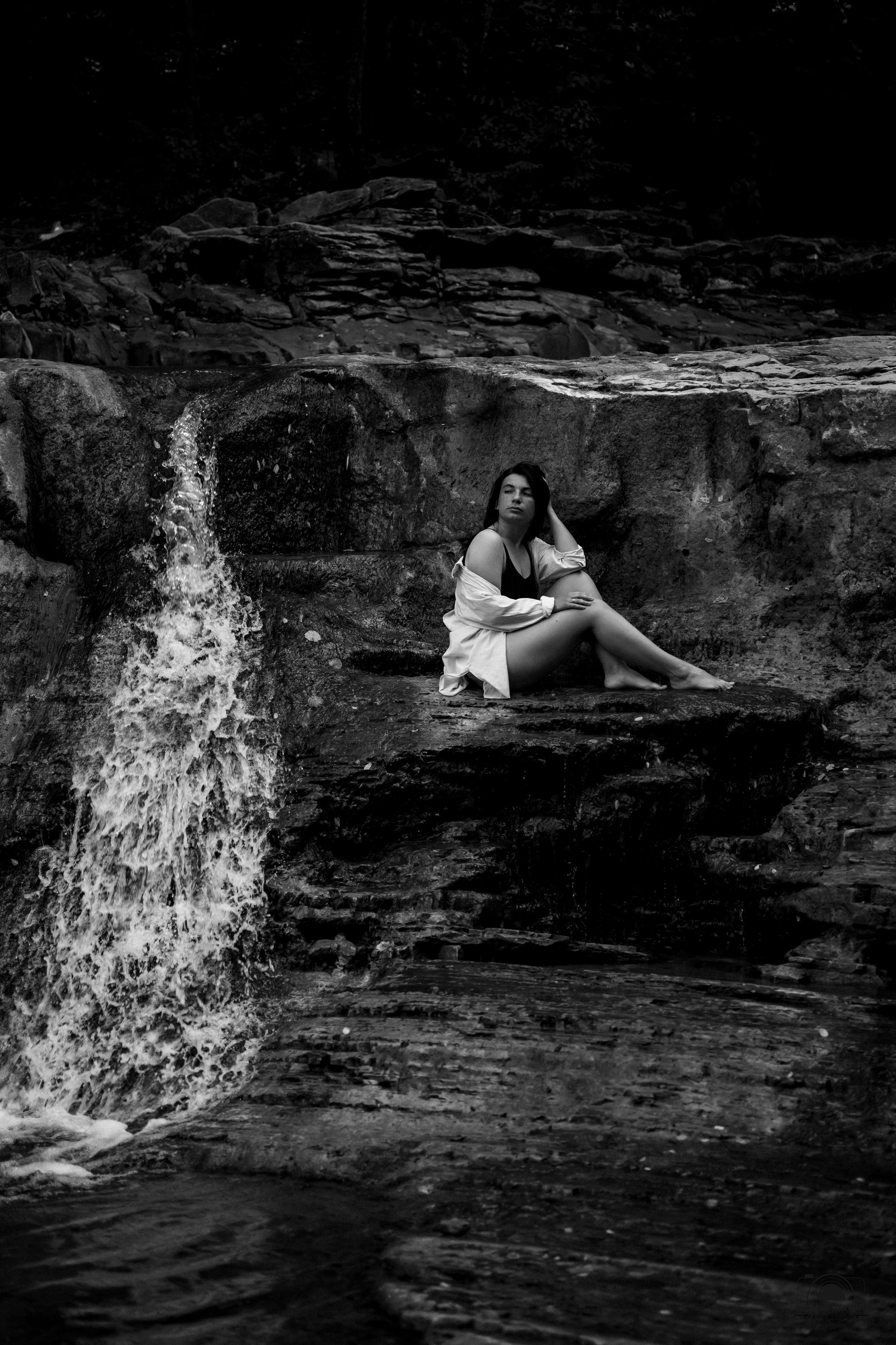 Утро на водопаде. Семейный и портретный фотограф в Геленджике Любовь Бодрова