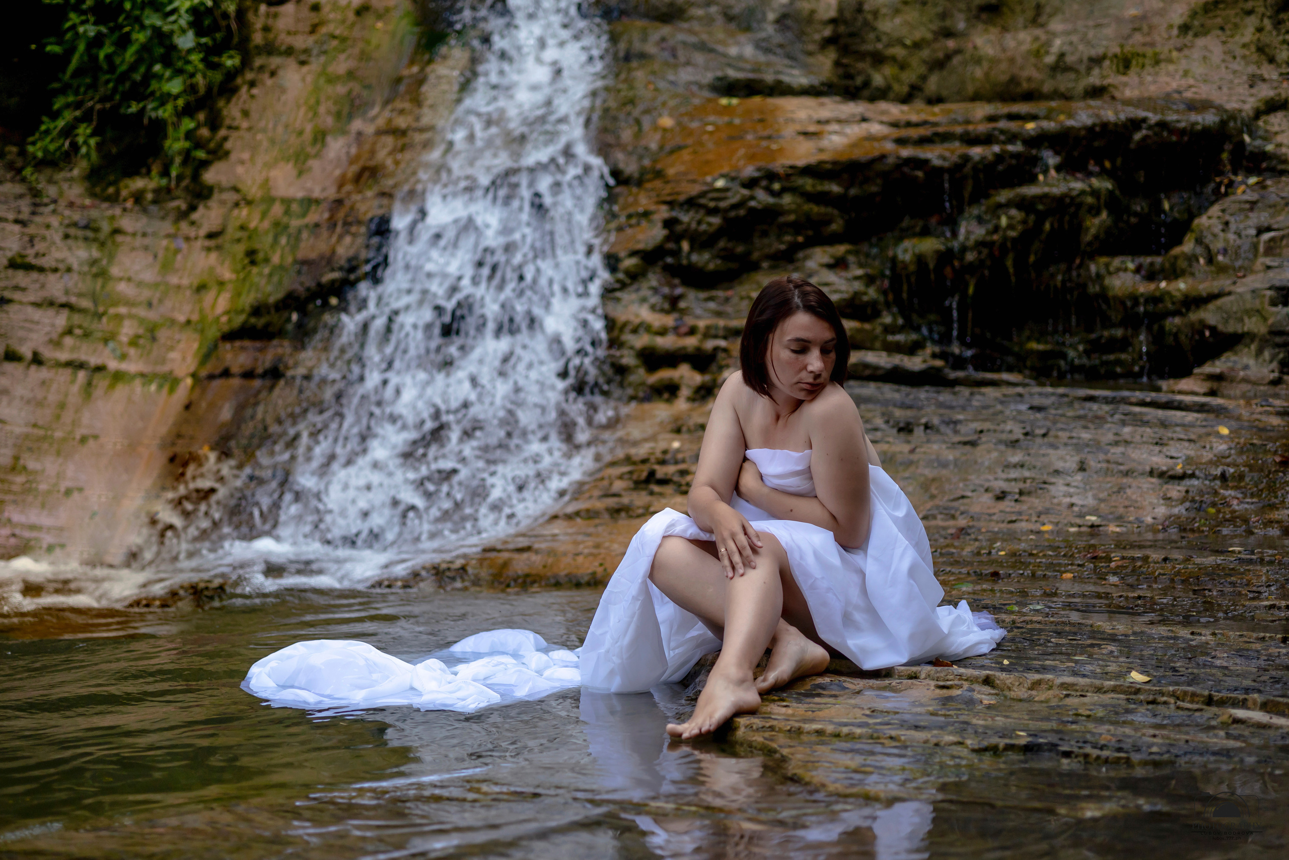 Утро на водопаде. Семейный и портретный фотограф в Геленджике Любовь Бодрова