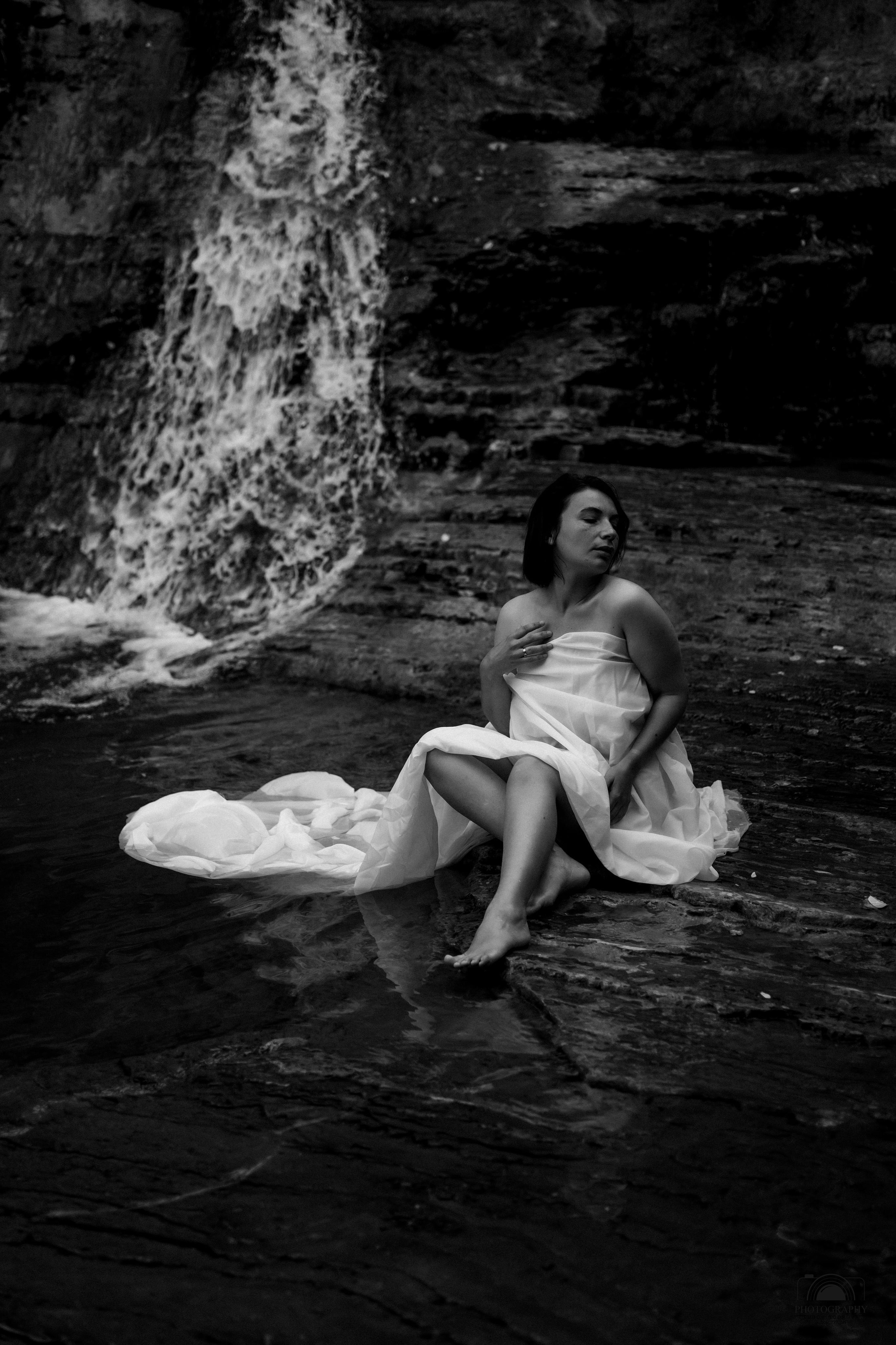 Утро на водопаде. Семейный и портретный фотограф в Геленджике Любовь Бодрова