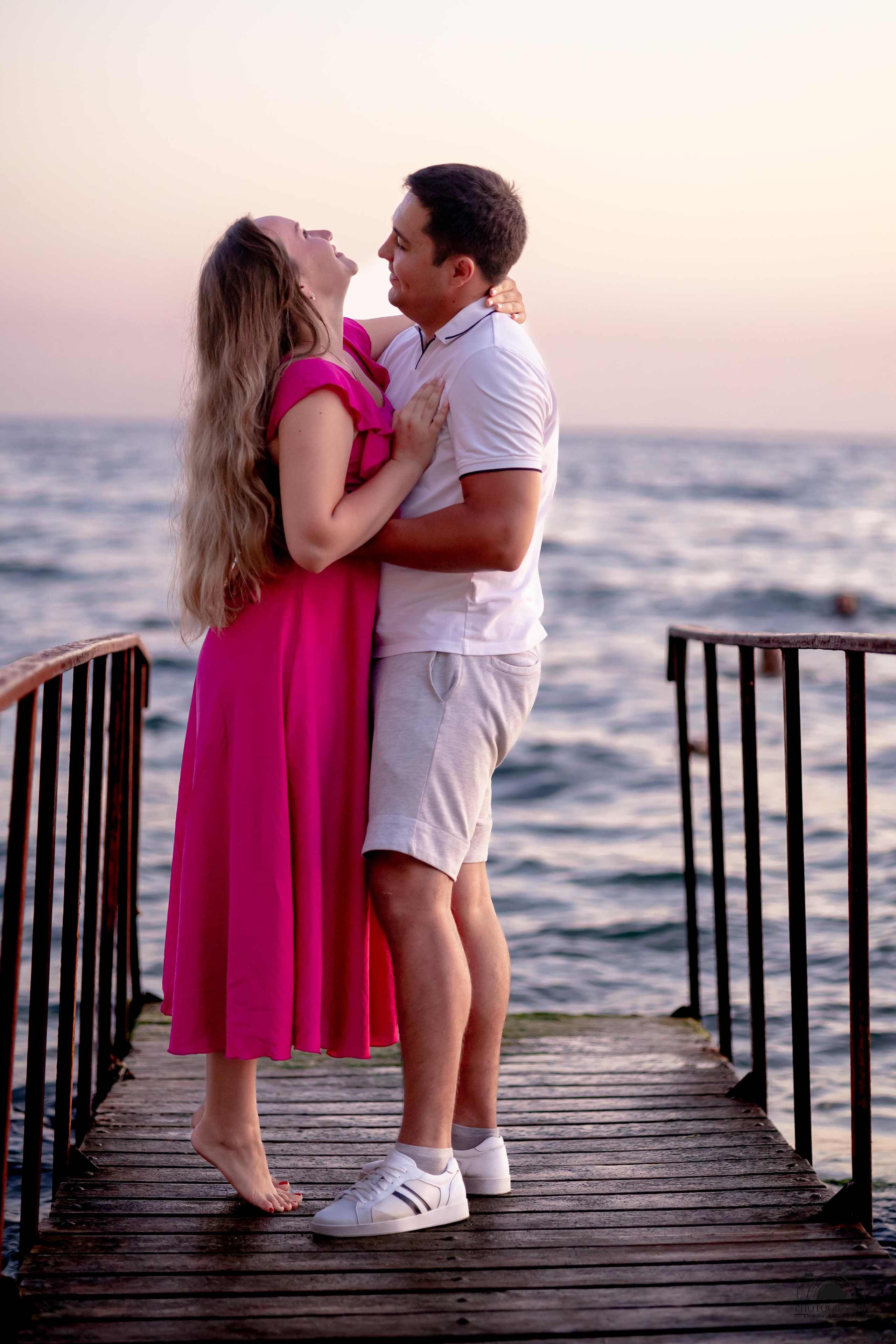 Закат на побережье. Семейный и портретный фотограф в Геленджике Любовь Бодрова