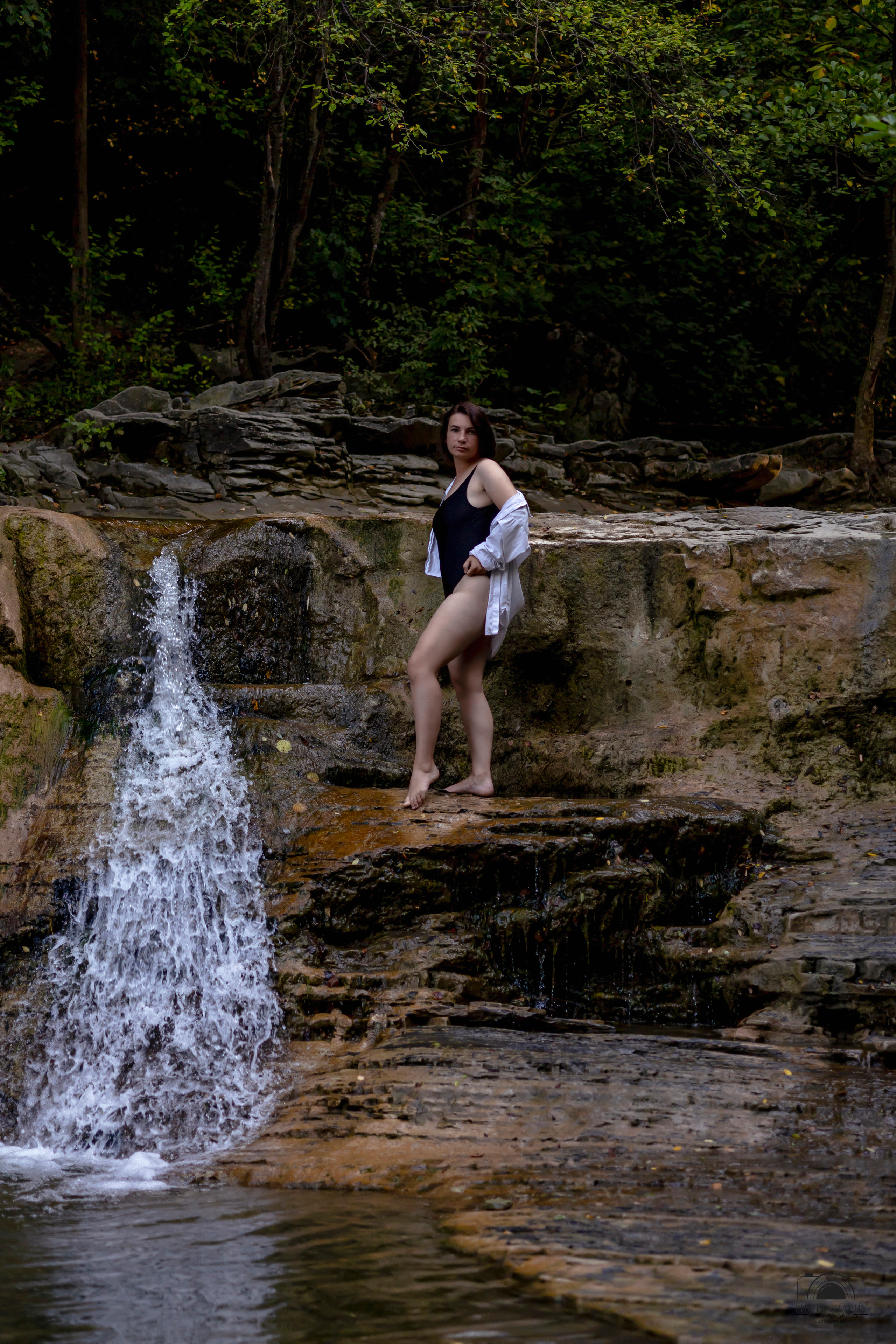 Утро на водопаде. Семейный и портретный фотограф в Геленджике Любовь Бодрова