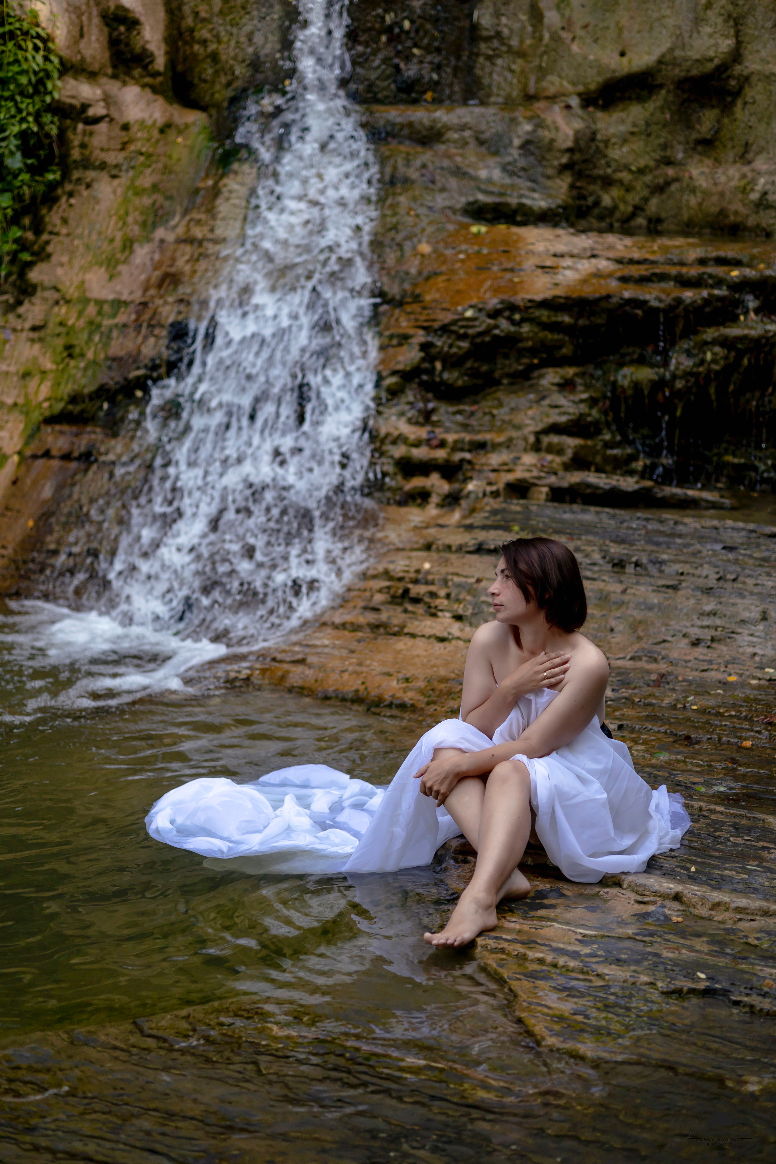 Утро на водопаде. Семейный и портретный фотограф в Геленджике Любовь Бодрова