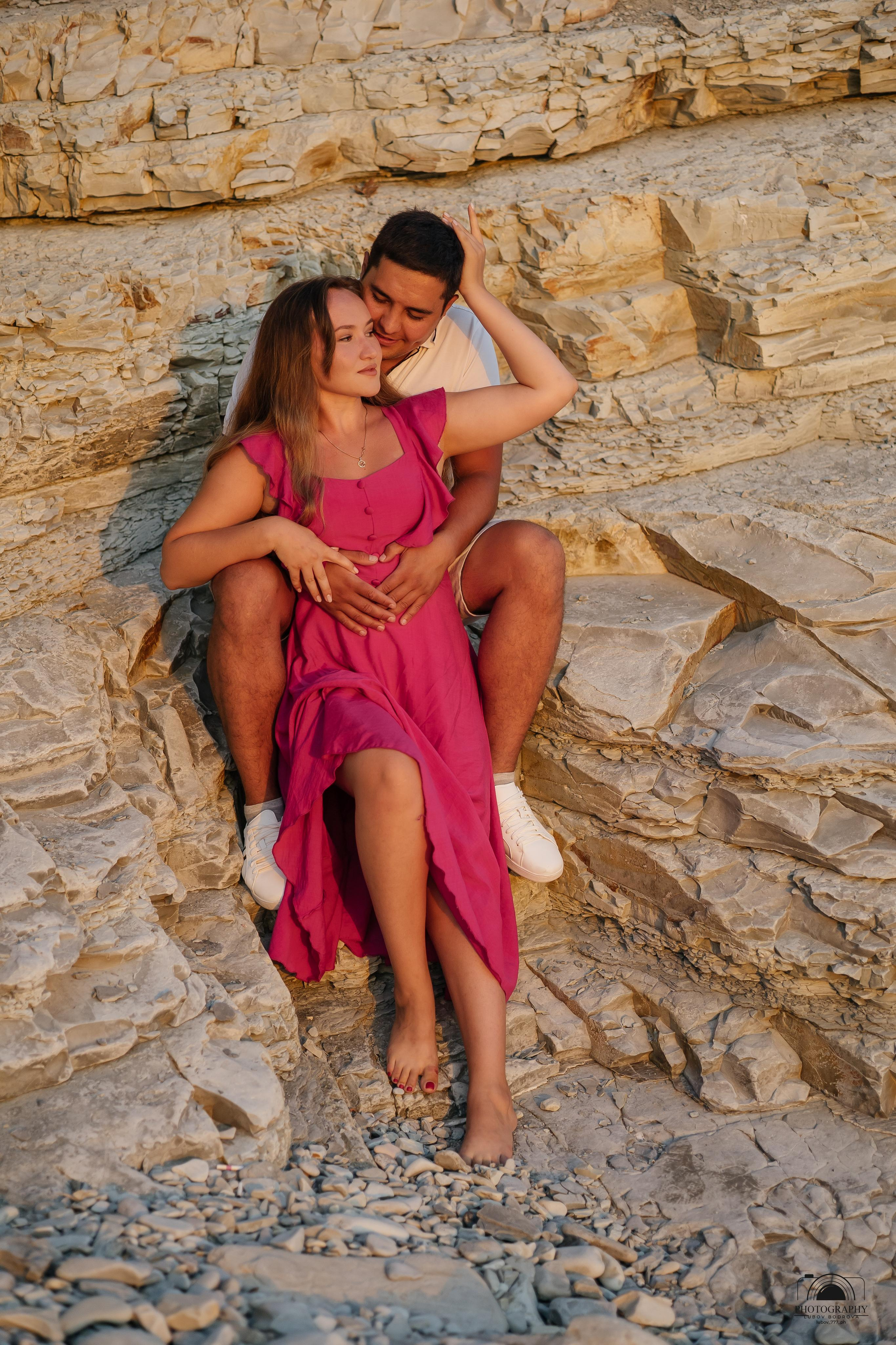 Закат на побережье. Семейный и портретный фотограф в Геленджике Любовь Бодрова