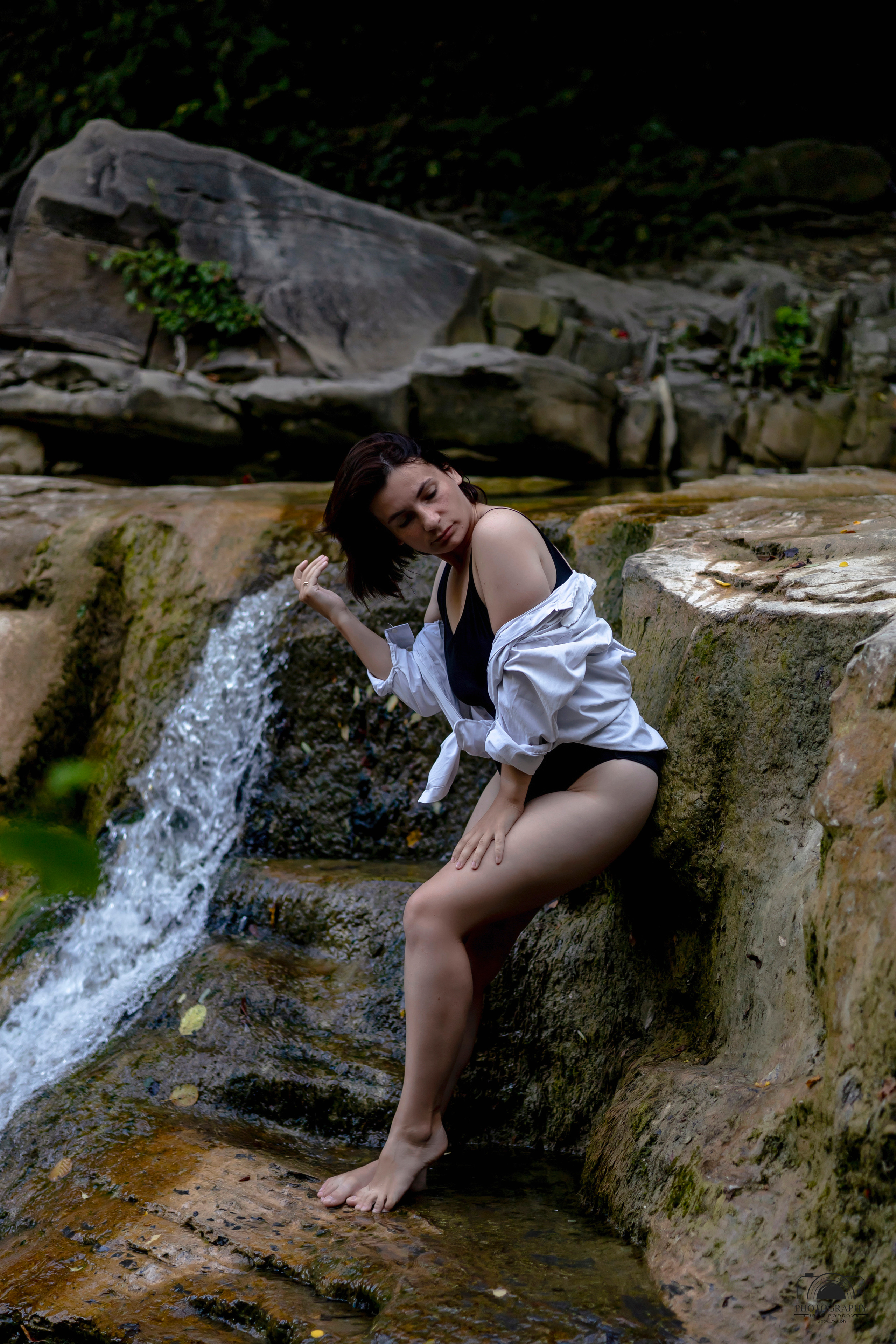 Утро на водопаде. Семейный и портретный фотограф в Геленджике Любовь Бодрова