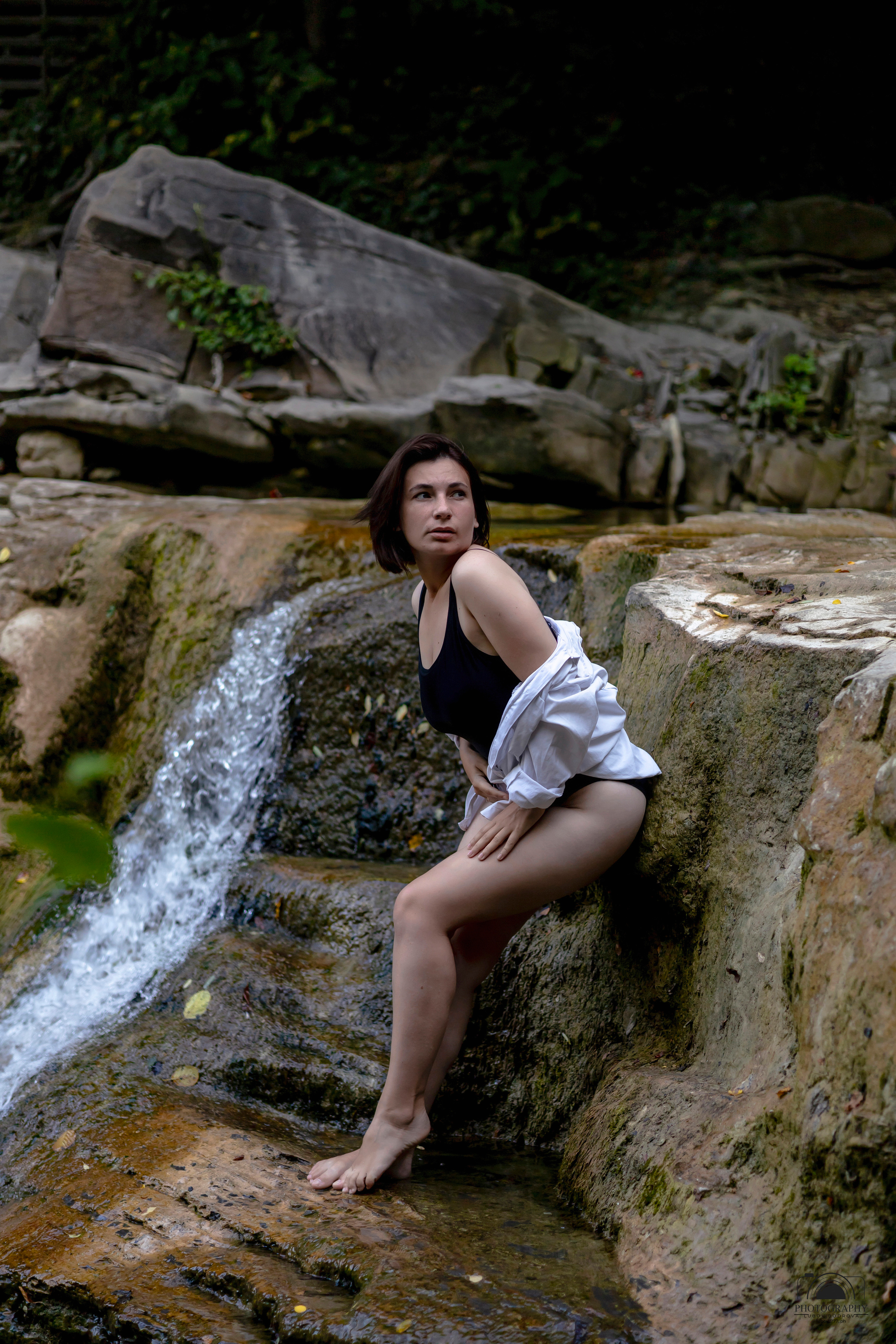 Утро на водопаде. Семейный и портретный фотограф в Геленджике Любовь Бодрова