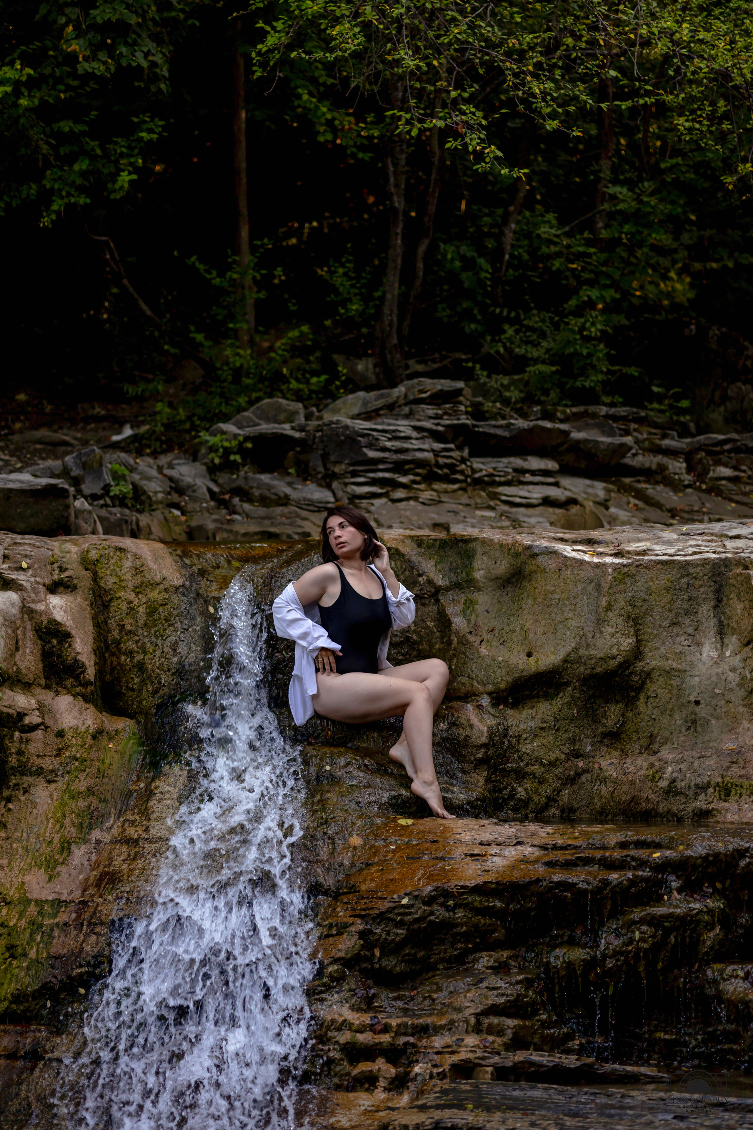 Утро на водопаде. Семейный и портретный фотограф в Геленджике Любовь Бодрова