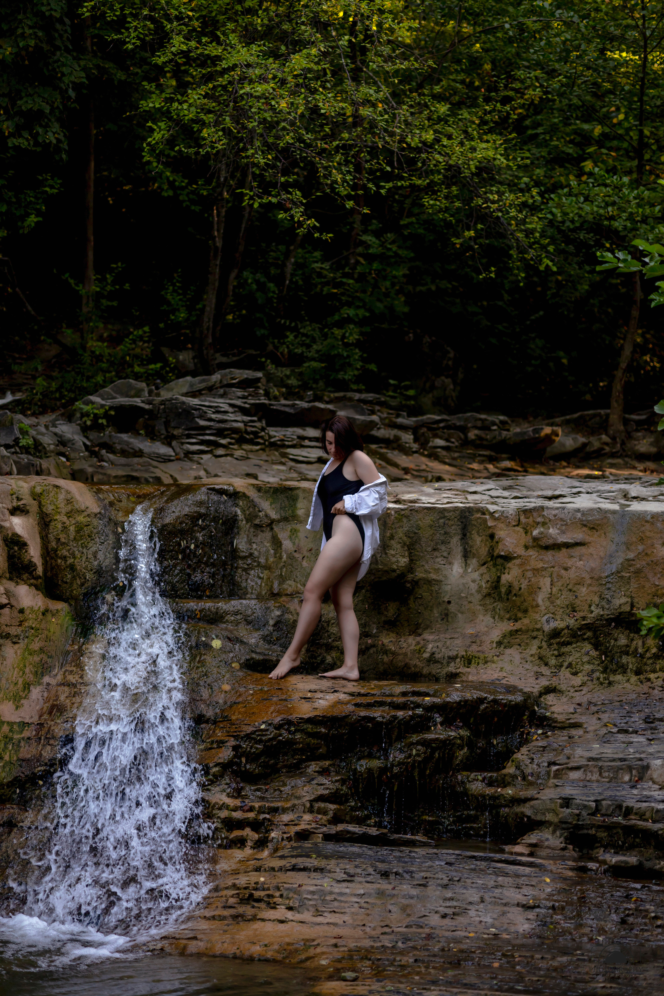 Утро на водопаде. Семейный и портретный фотограф в Геленджике Любовь Бодрова
