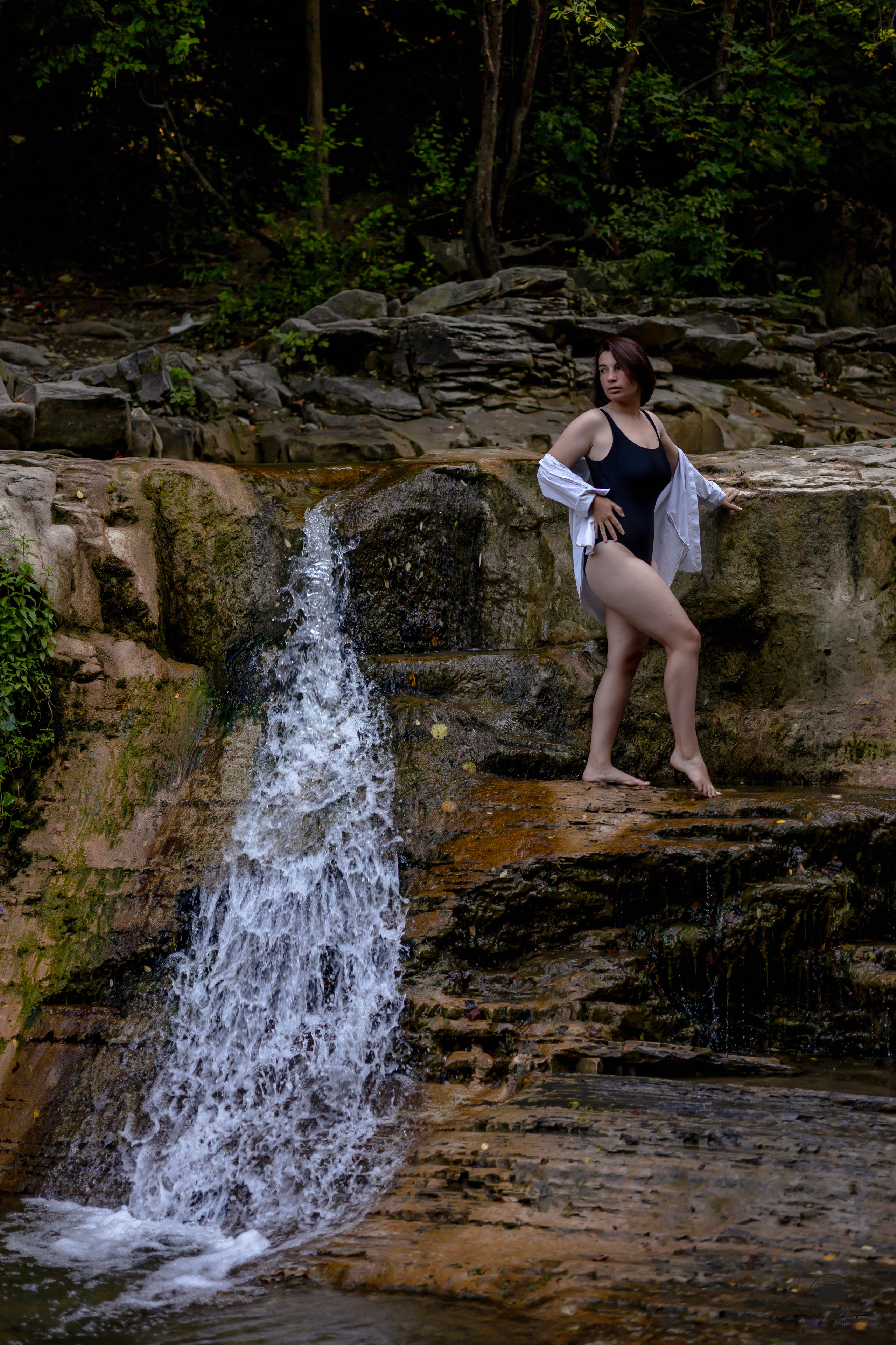 Утро на водопаде. Семейный и портретный фотограф в Геленджике Любовь Бодрова