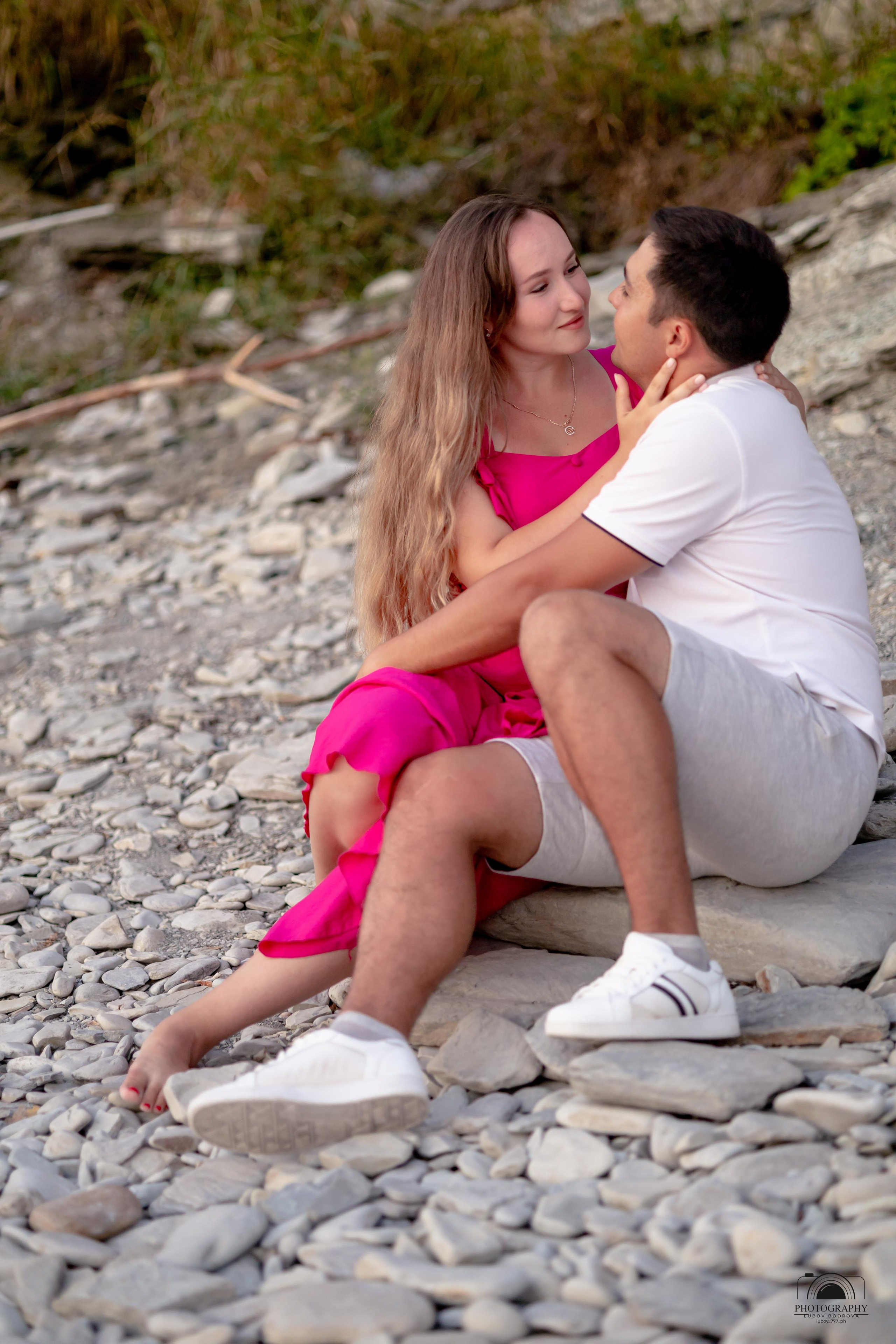 Закат на побережье. Семейный и портретный фотограф в Геленджике Любовь Бодрова