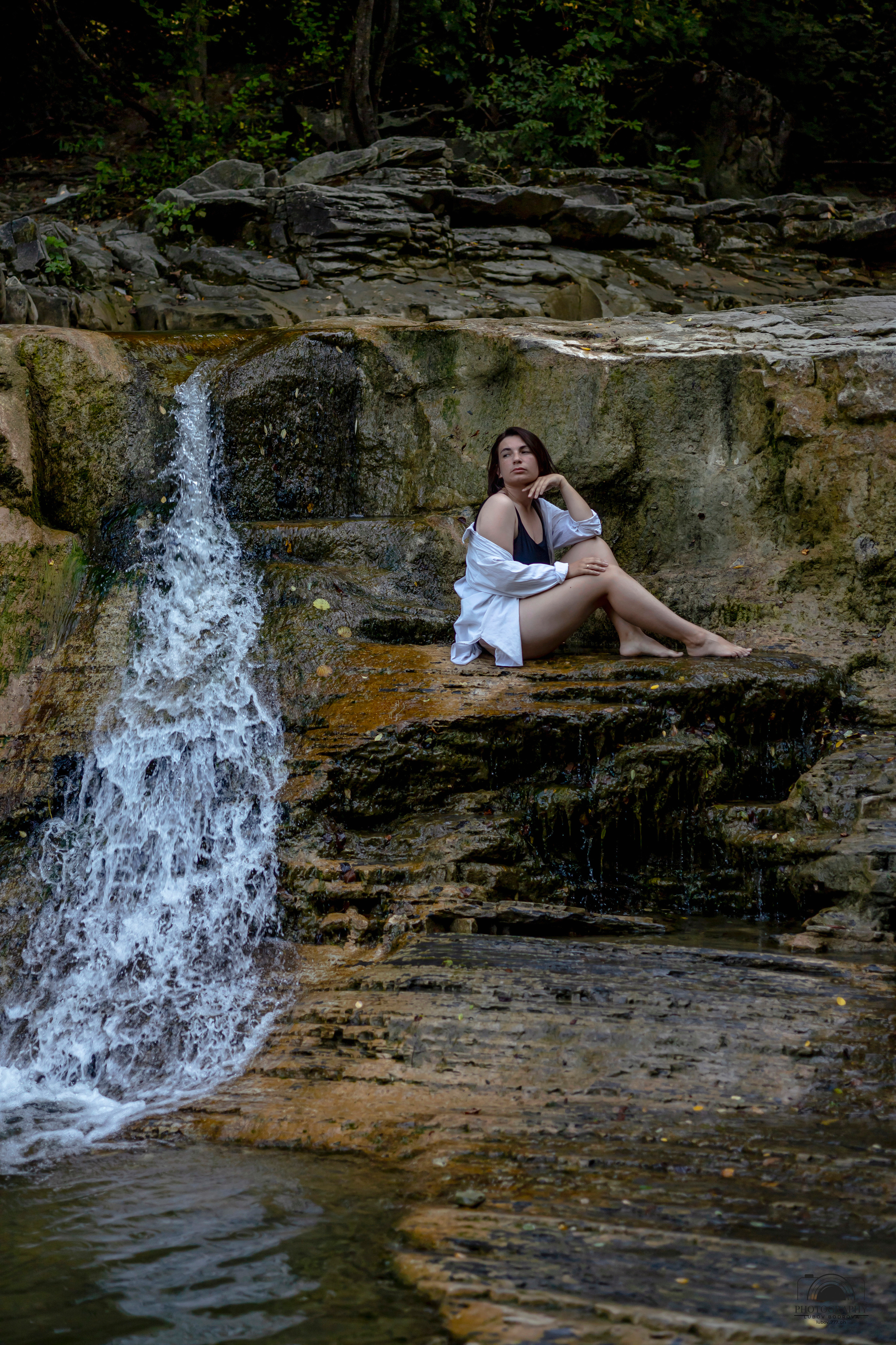 Утро на водопаде. Семейный и портретный фотограф в Геленджике Любовь Бодрова