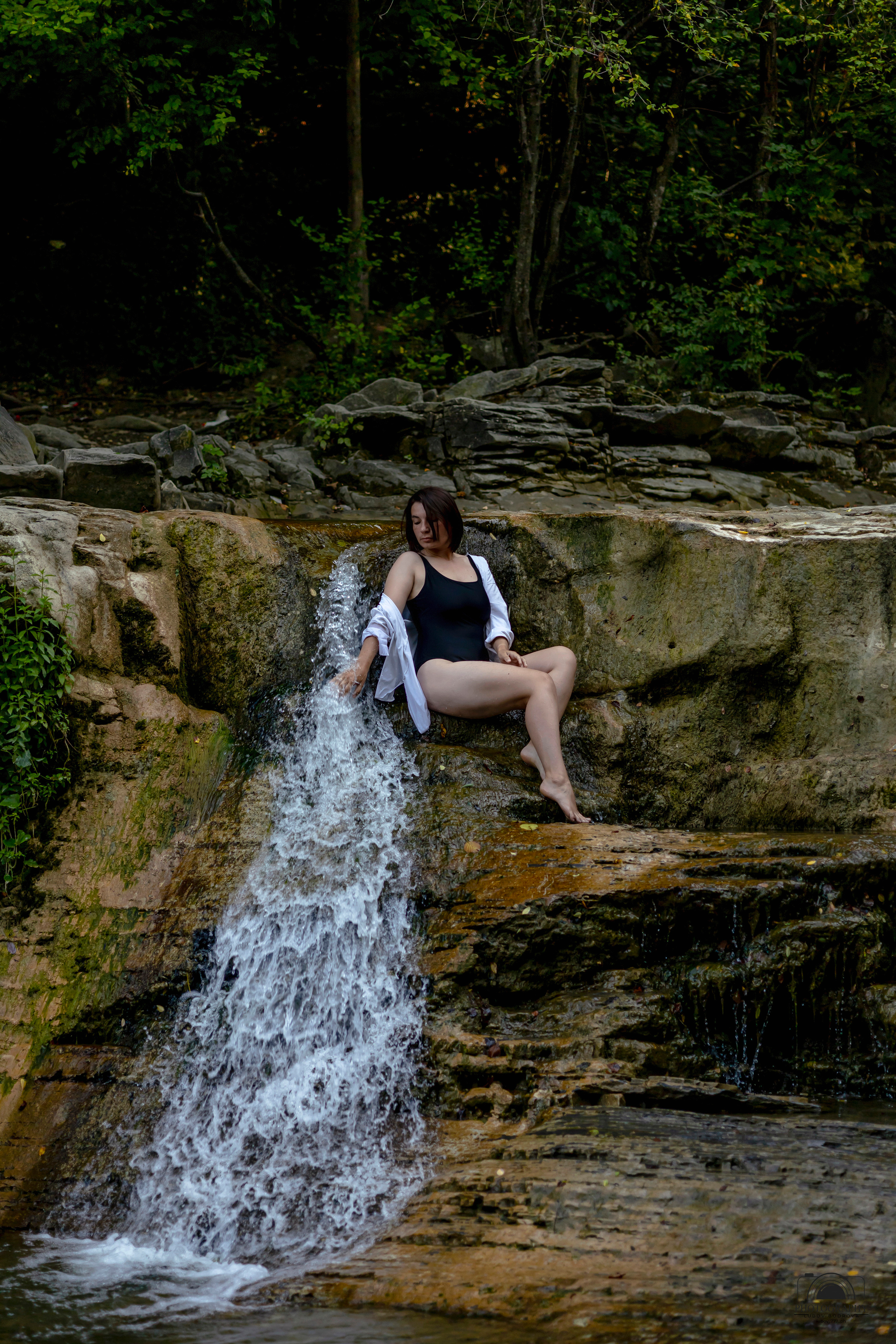 Утро на водопаде. Семейный и портретный фотограф в Геленджике Любовь Бодрова
