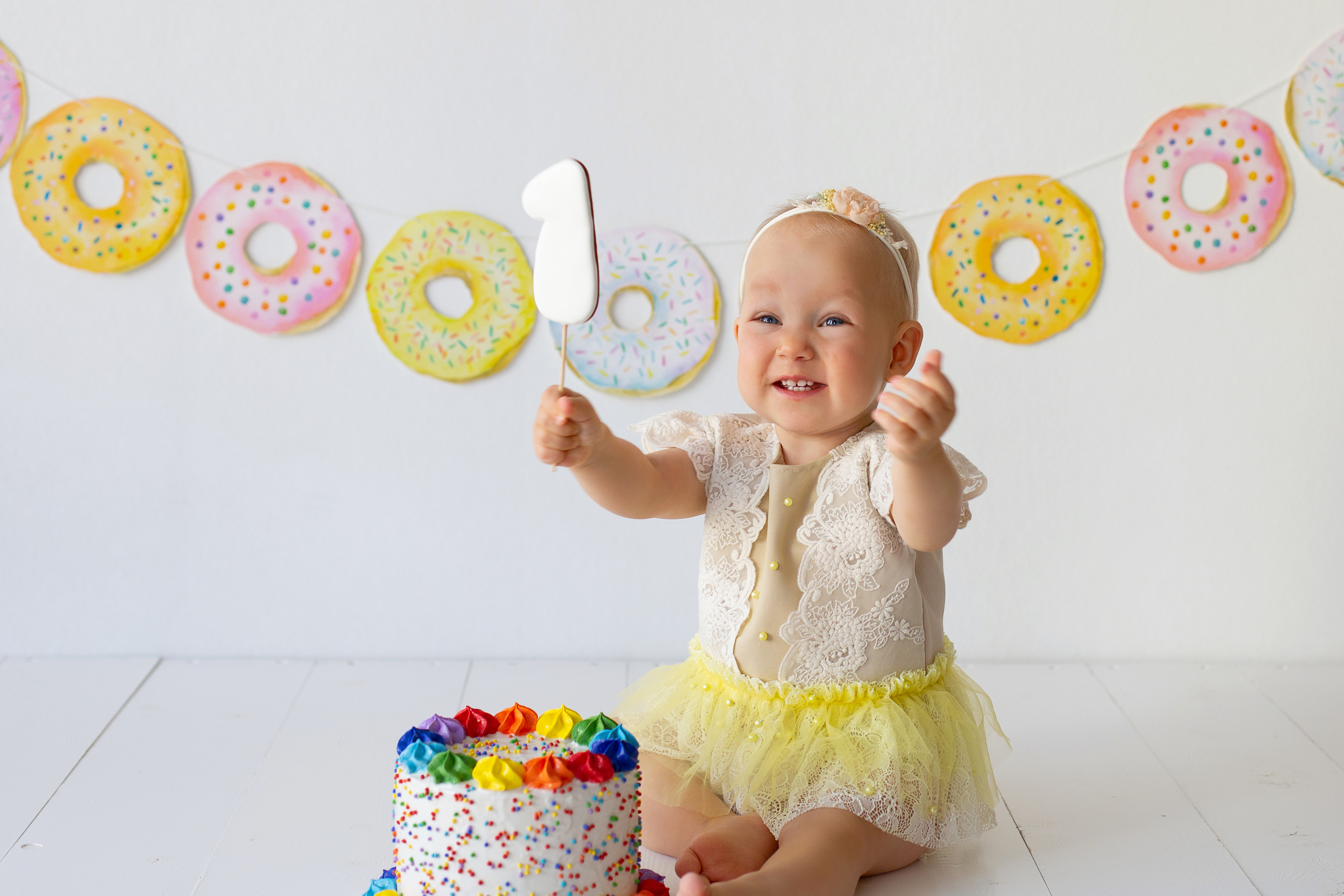 Съёмка с муляжом тортика