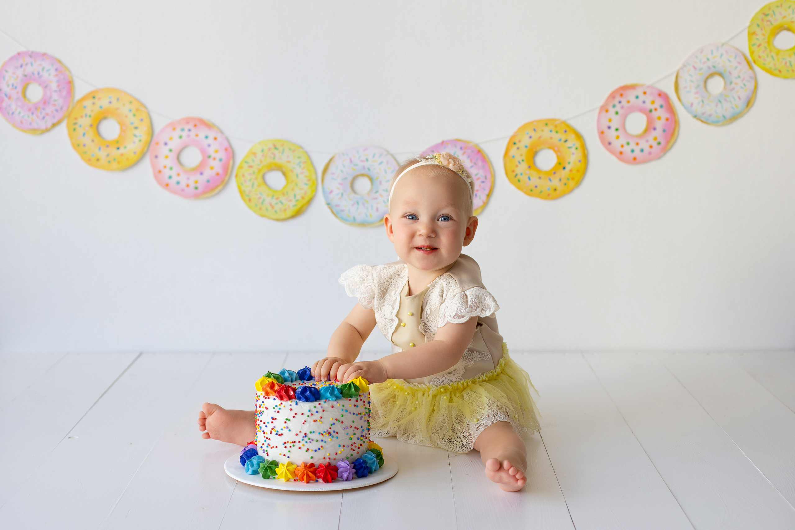 Съёмка с муляжом тортика