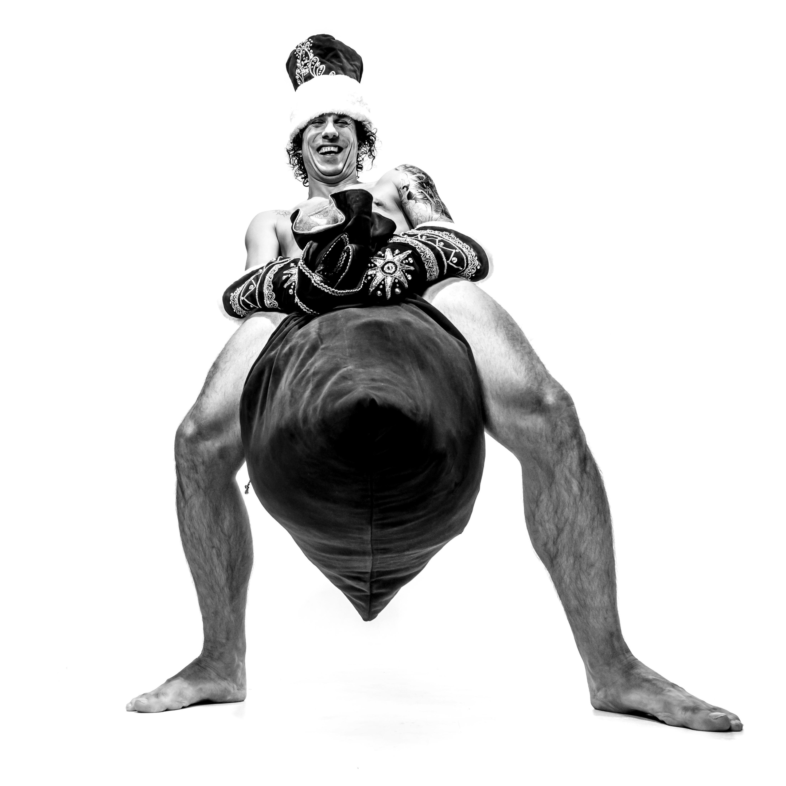 Креативная съёмка новогоднего ведущего