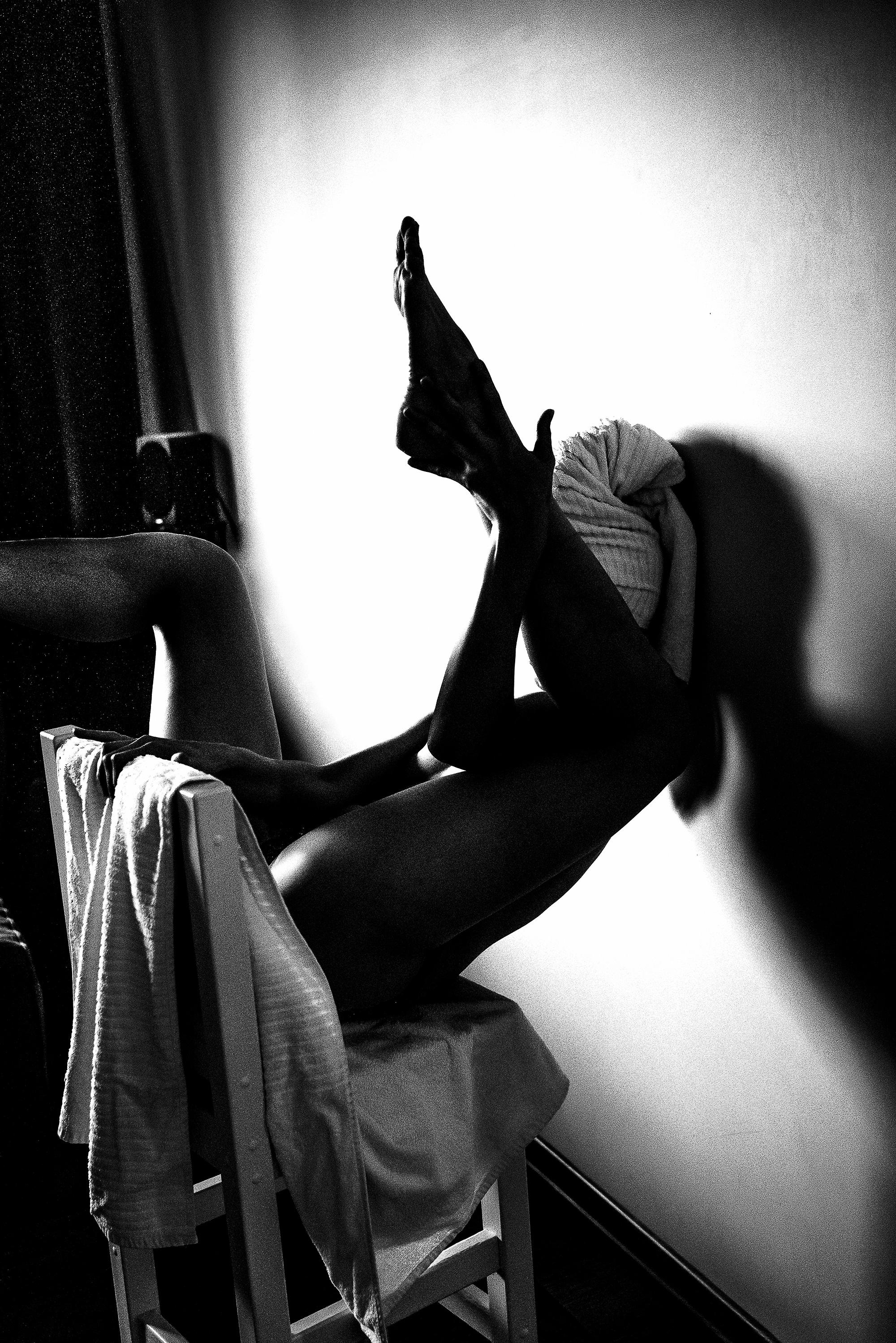 девушка после душа