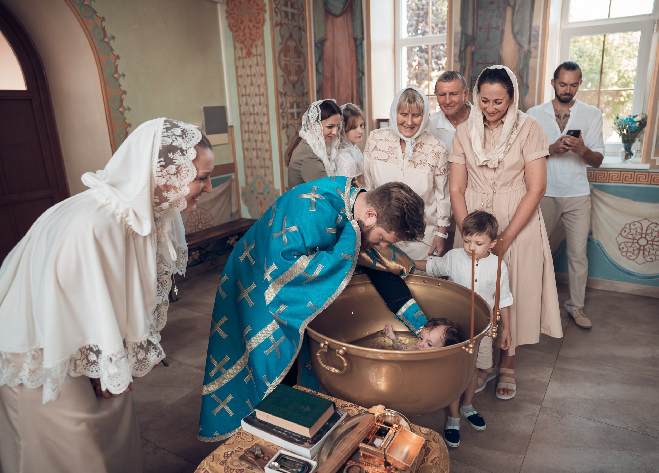 Крещение в храме ап.Андрея Первозванного. Церковный фотограф Севастополь