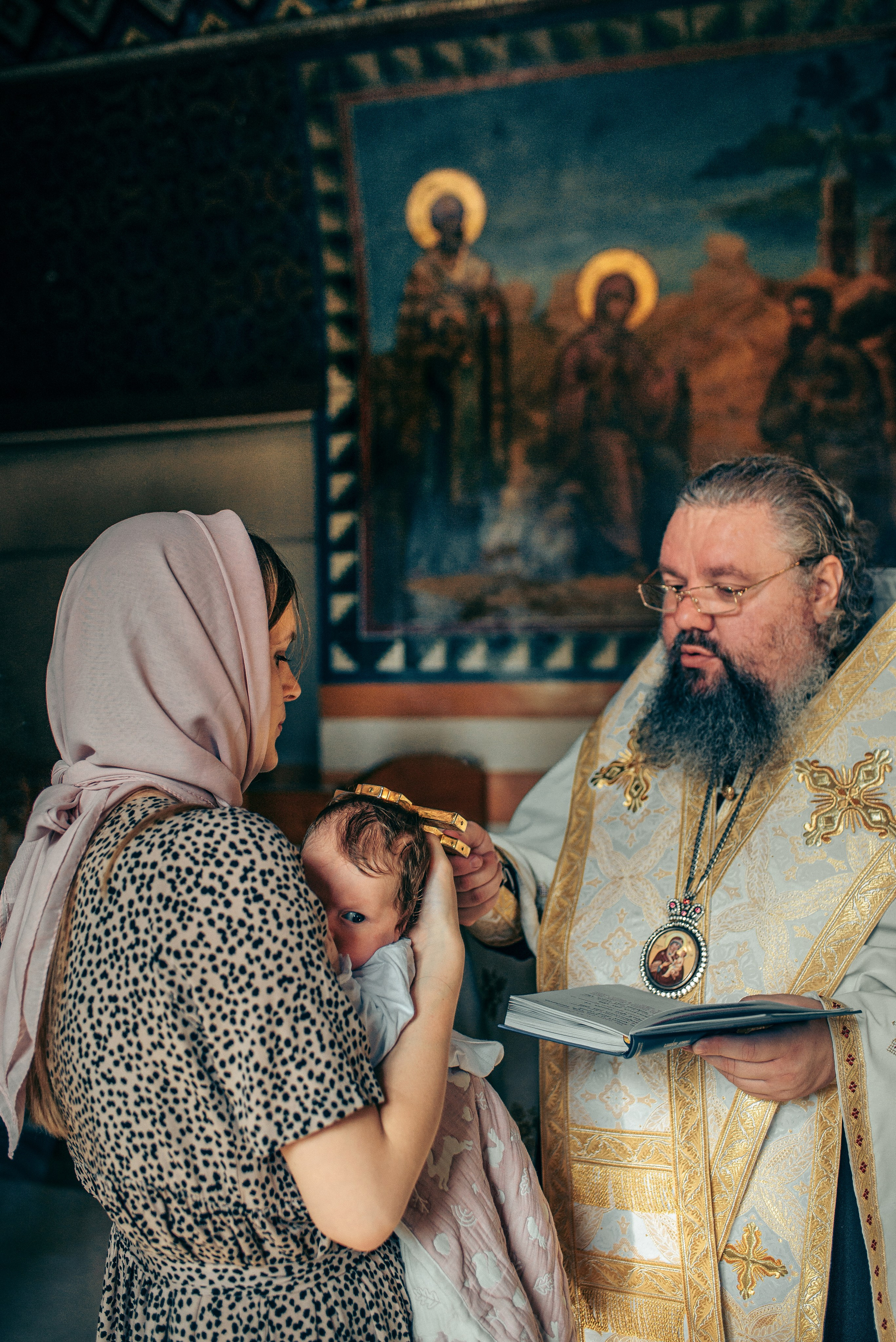 Крещение Софии. Фотограф на выписку из роддома в Москве и МО