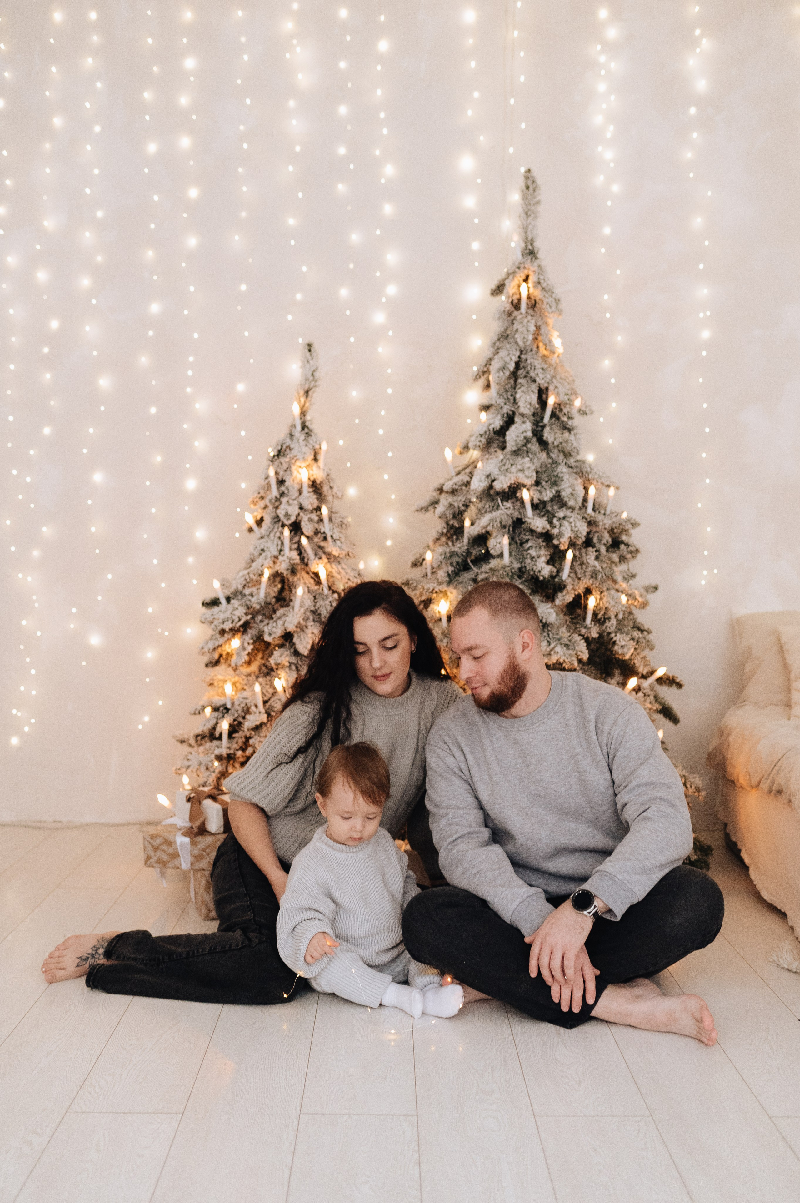 Семейная новогодняя фотосессия Алихана, Кати и Тимура. Фотограф в Москве и Московской области Таня Яблочкина