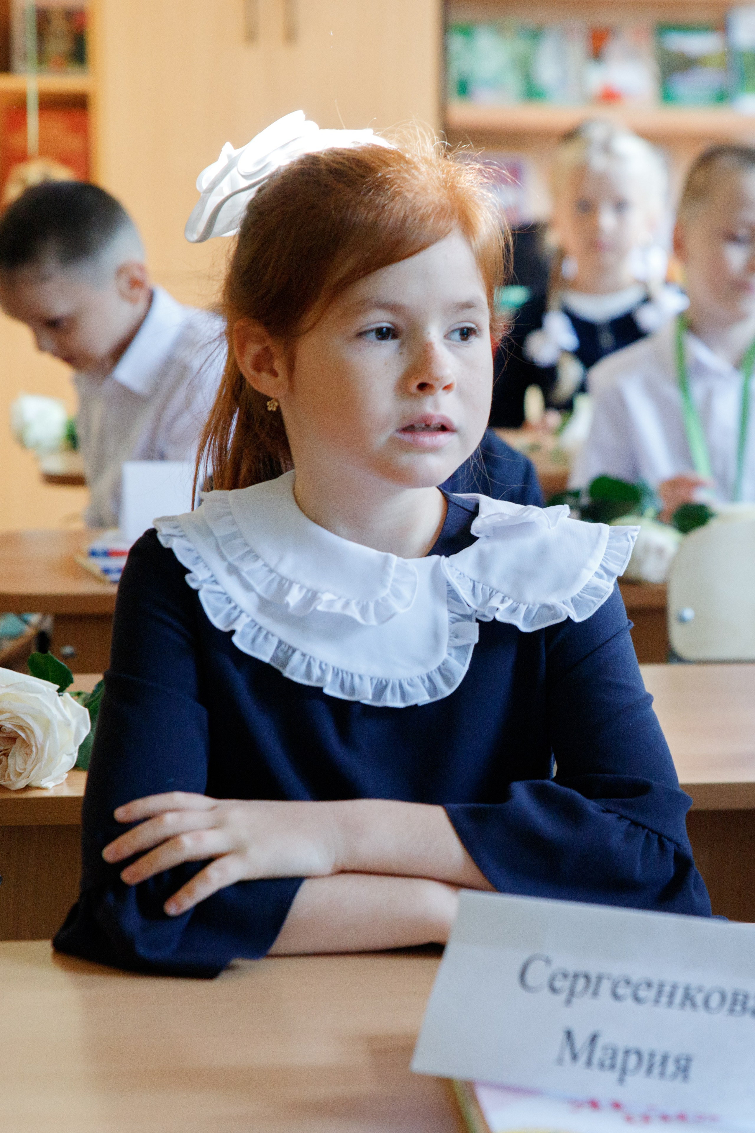 Репортажная съемка первого сентября для первоклассников. Семейный и школьный фотограф в Москве Анна Ткач