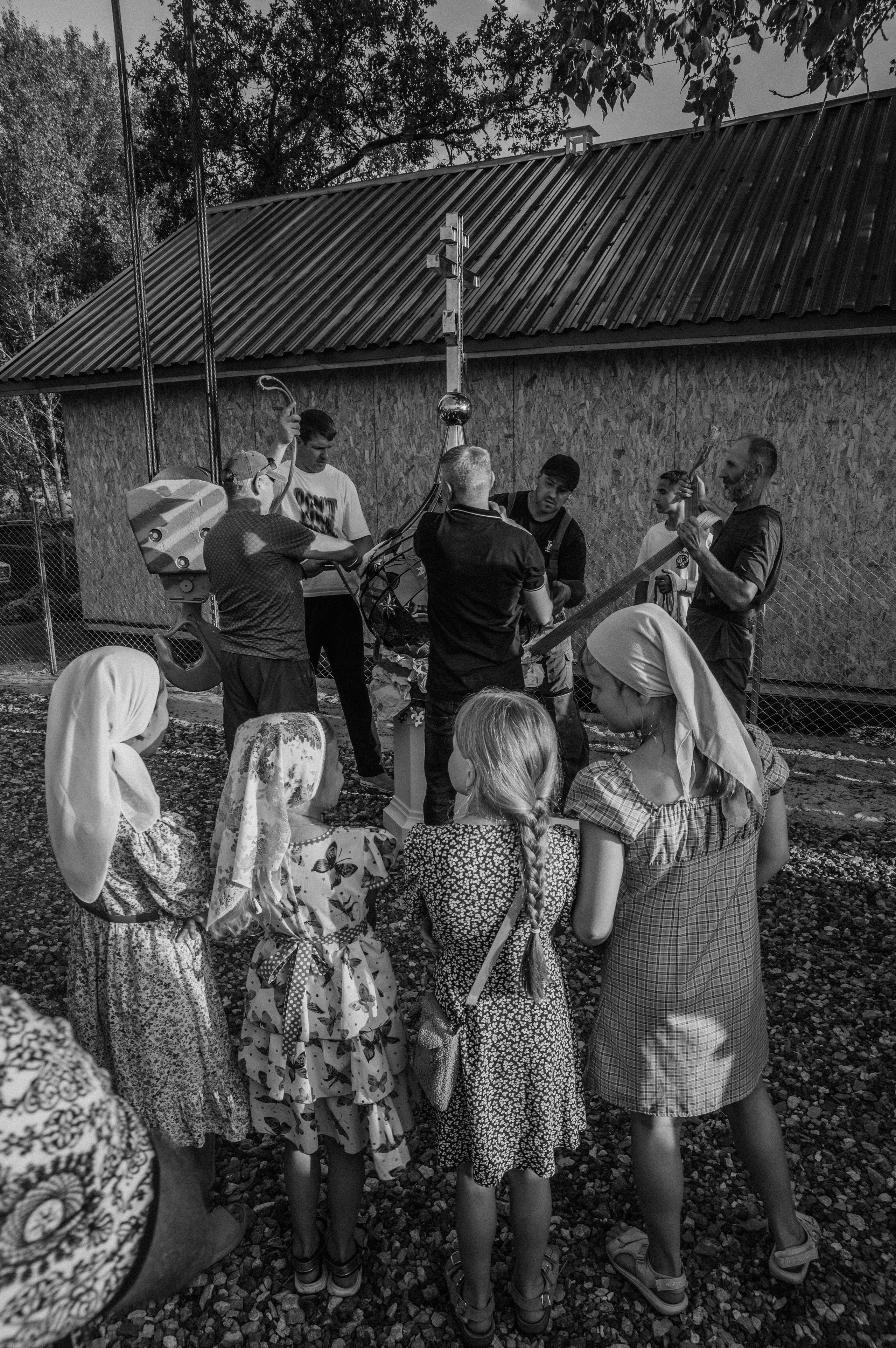 Освещение купола в храме Казанской иконы Божьей Матери х. Закутский. Церковный, семейный и репортажный фотограф Волгоград, Волжский