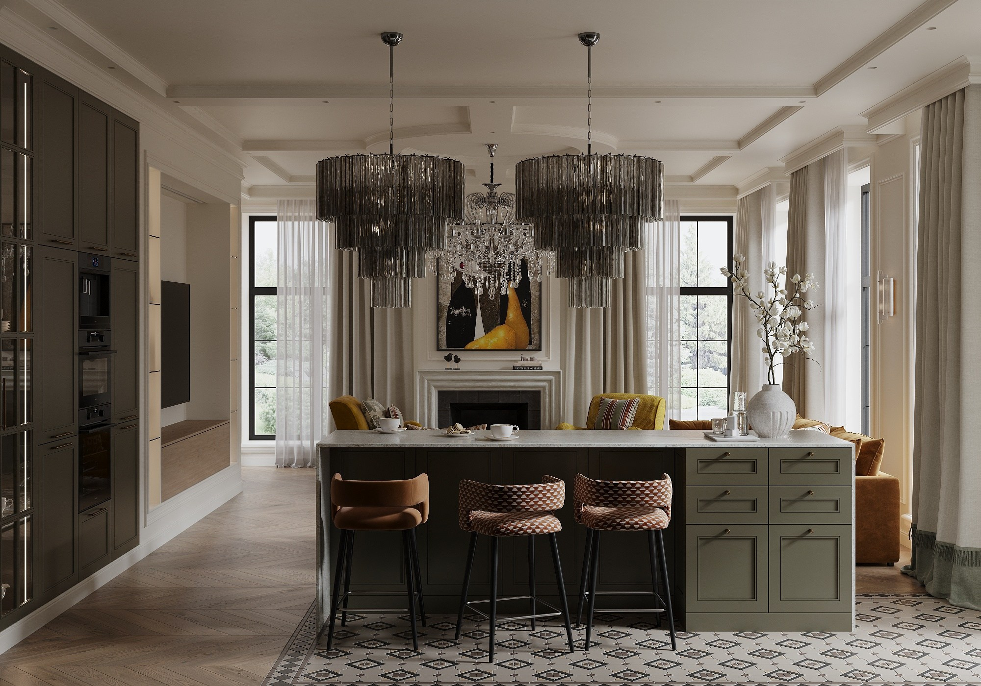 RODNIKOVAYA 2025. 3д визуализация интерьера и экстерьера