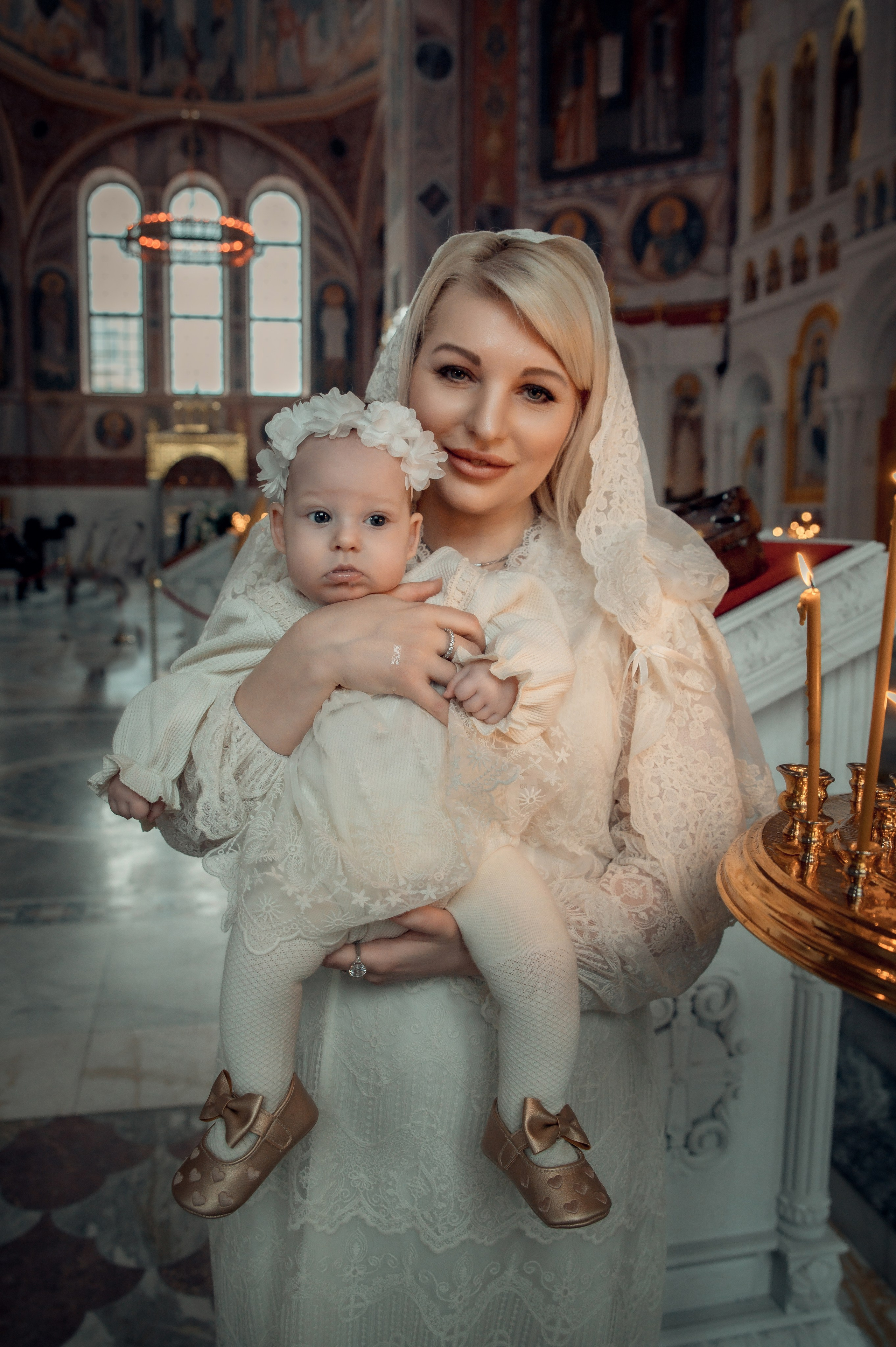 Таинство Крещения Натальи, Собор Александра Невского г. Волгоград. Церковный, семейный и репортажный фотограф Волгоград, Волжский