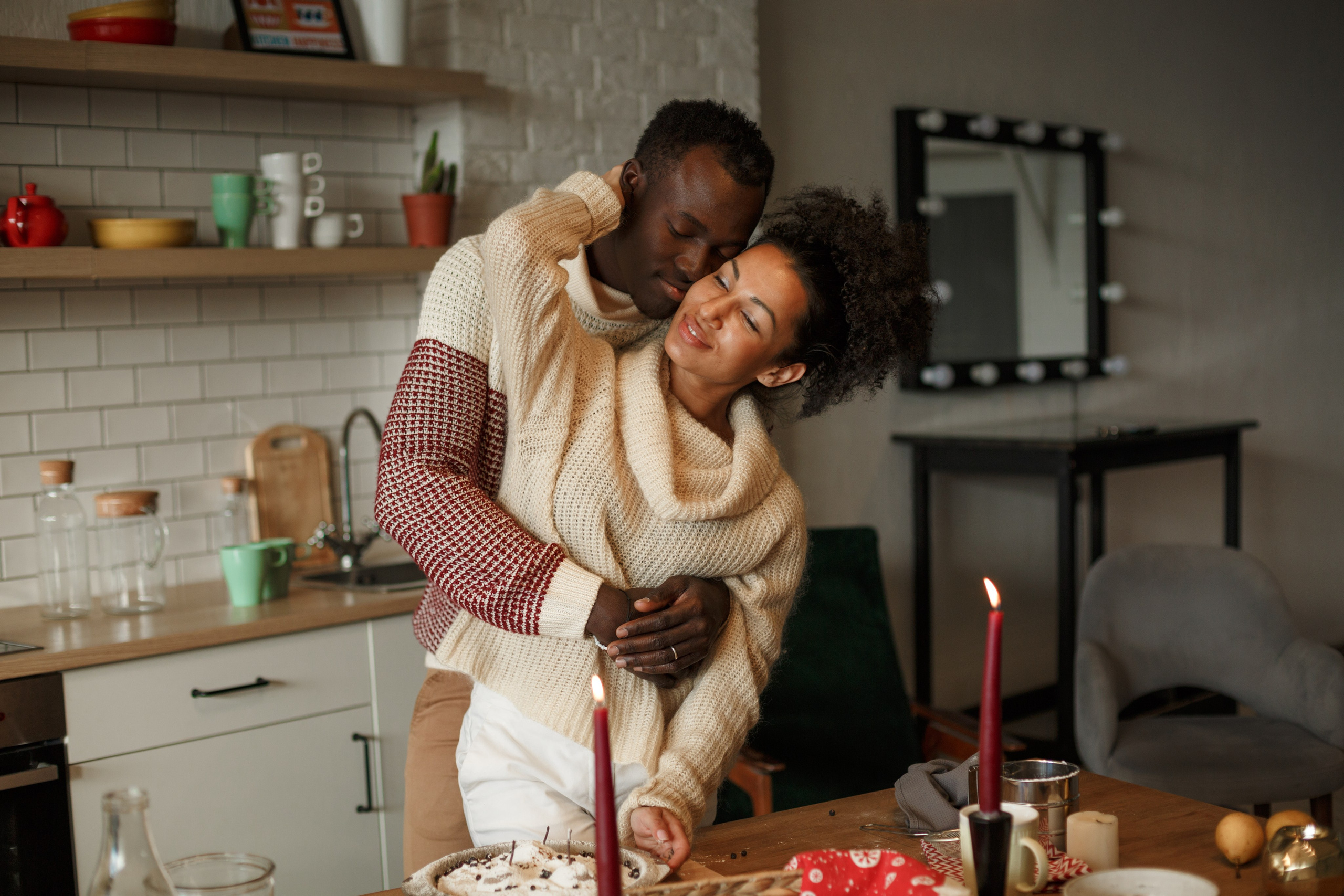 Семейная студийная фотосессия на кухне. Свадебный и семейный фотограф Скрынник Светлана