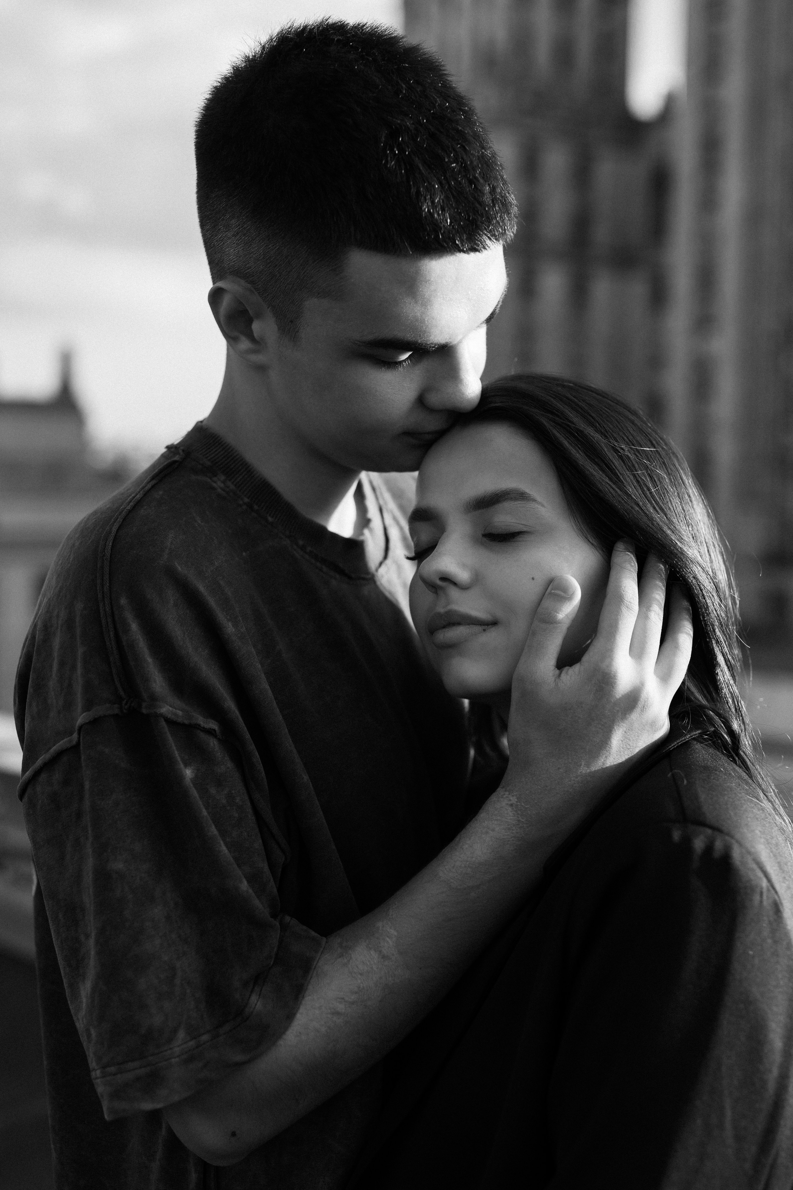 Крыша на закате. Москва. Семейный и свадебный фотограф в Москве Черкасова Анна