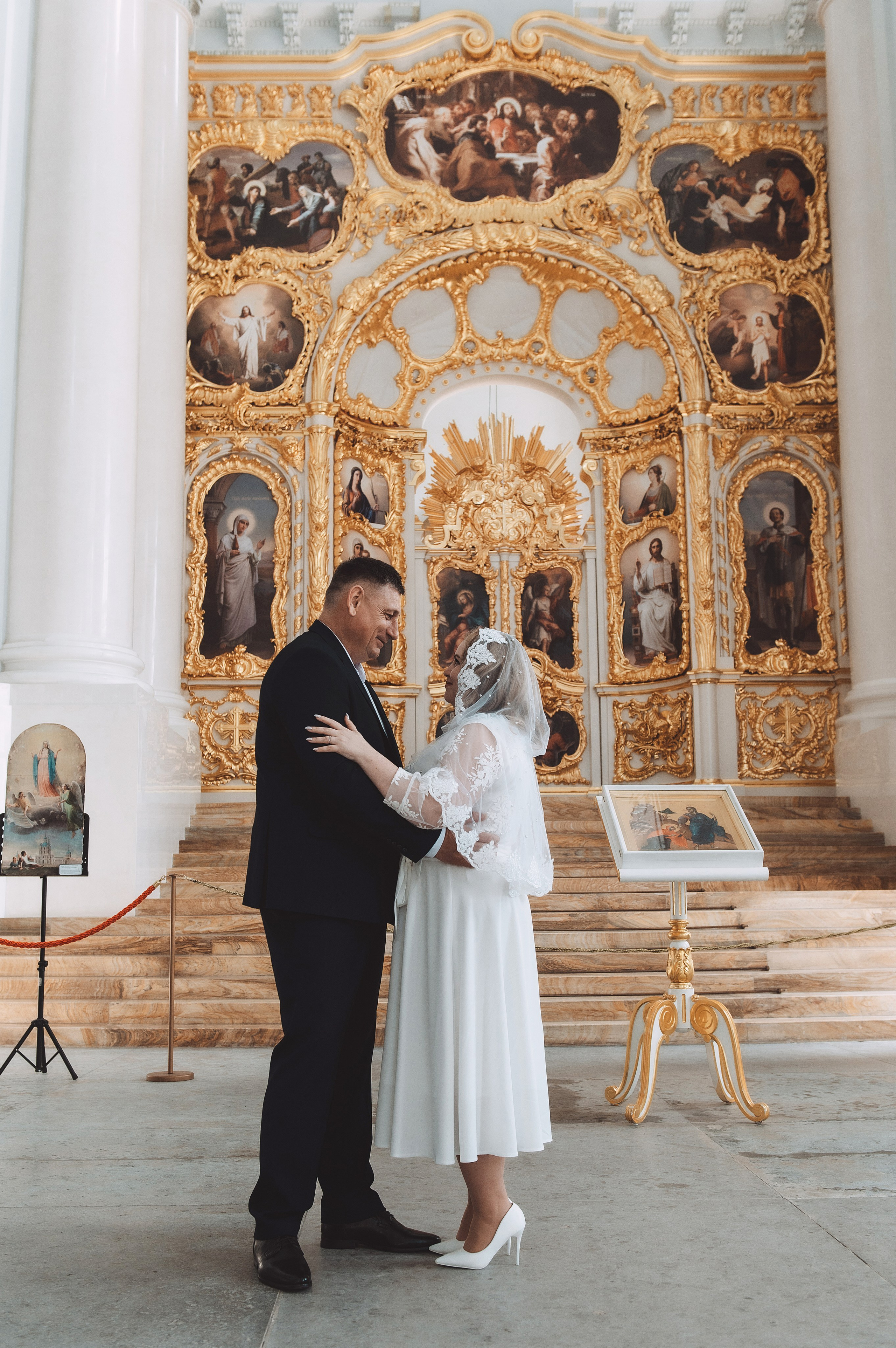 Алена и Сергей. смольный собор. Свадебный и семейный фотограф в Санкт-Петербурге — Мария Черепанова