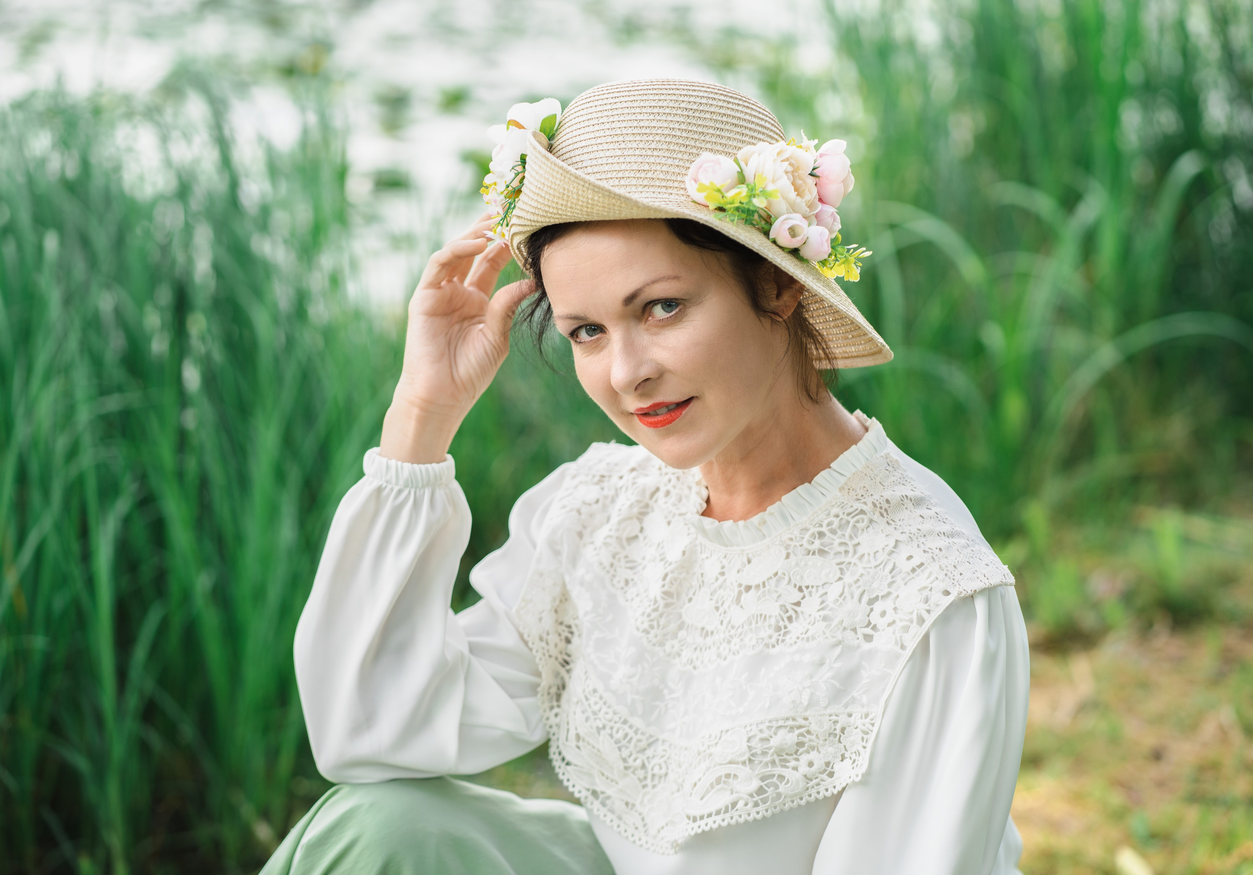 Девушка с кувшинками. Семейный и детский фотограф Ирина Ильиных-Вольная в Москве и не только