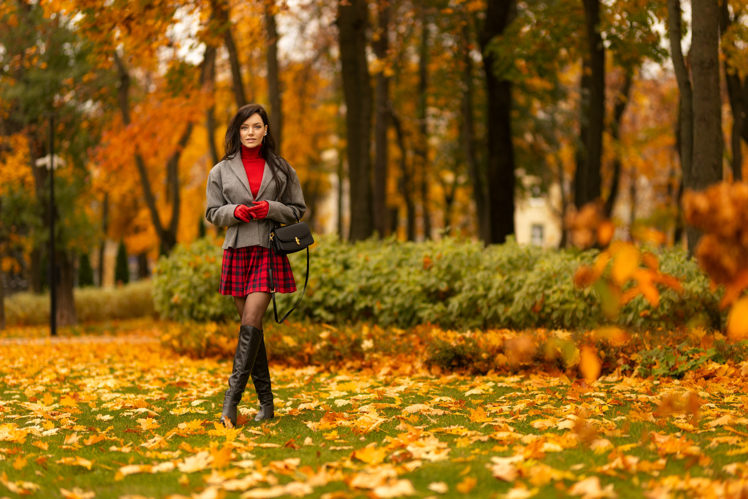Фотосет с Екатериной в парке на осеннюю тему для «себя»