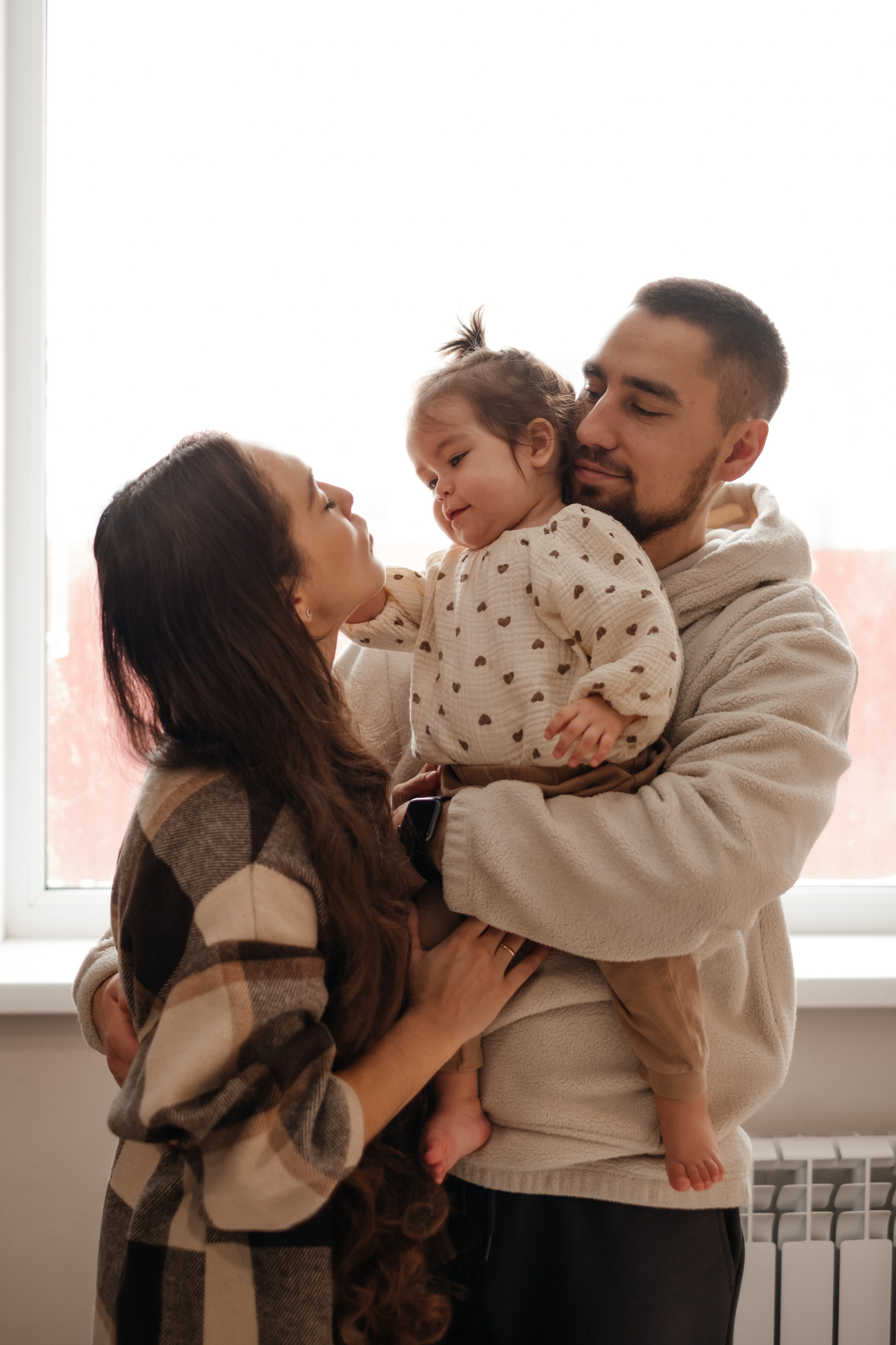 Катя, Саша и Еся | домашняя съемка. Фотограф в Новосибирске Диана Ильиных