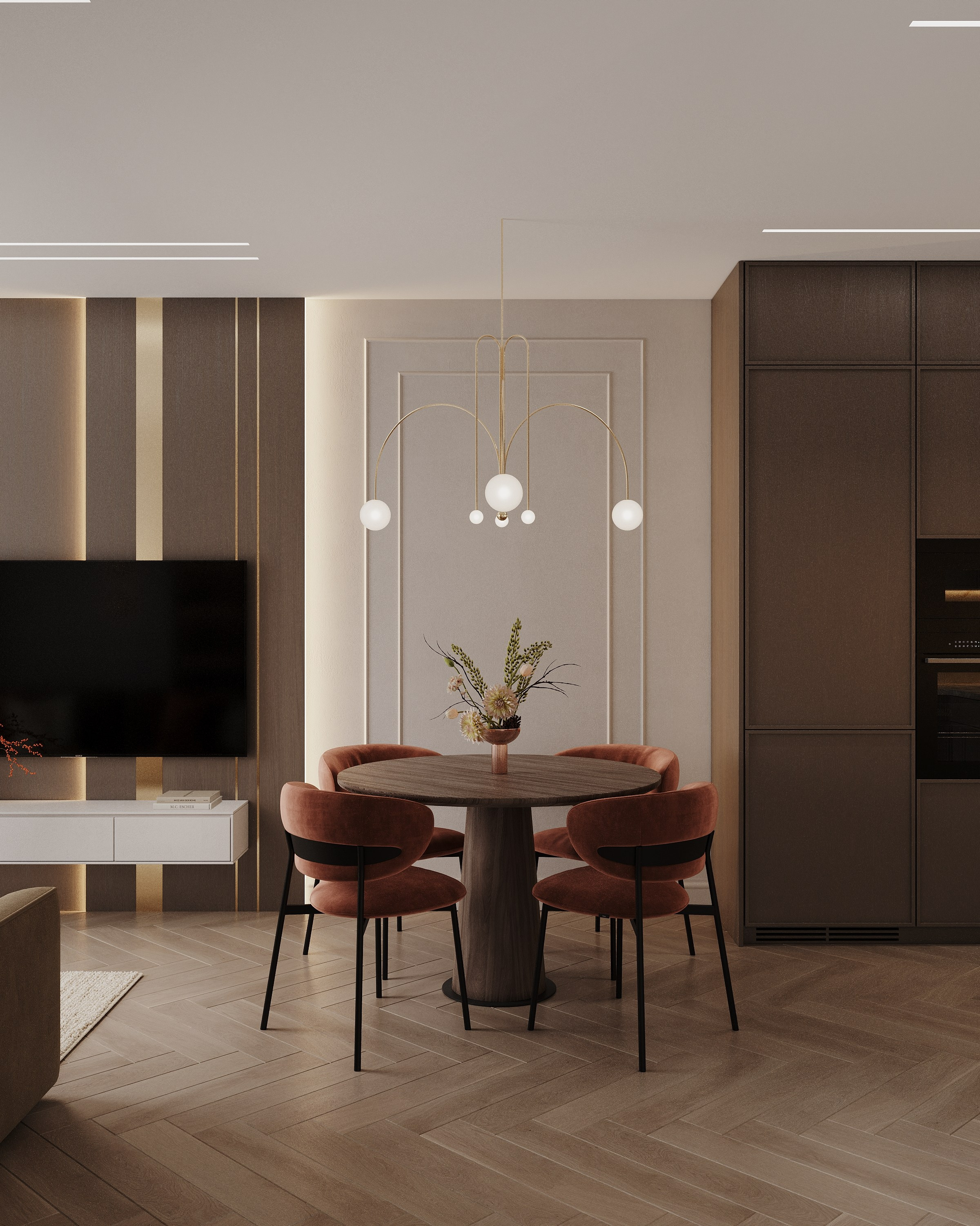 ЖК Наука 73 кв.м, г. Санкт-Петербург. 3d визуализатор Анастасия Науменко