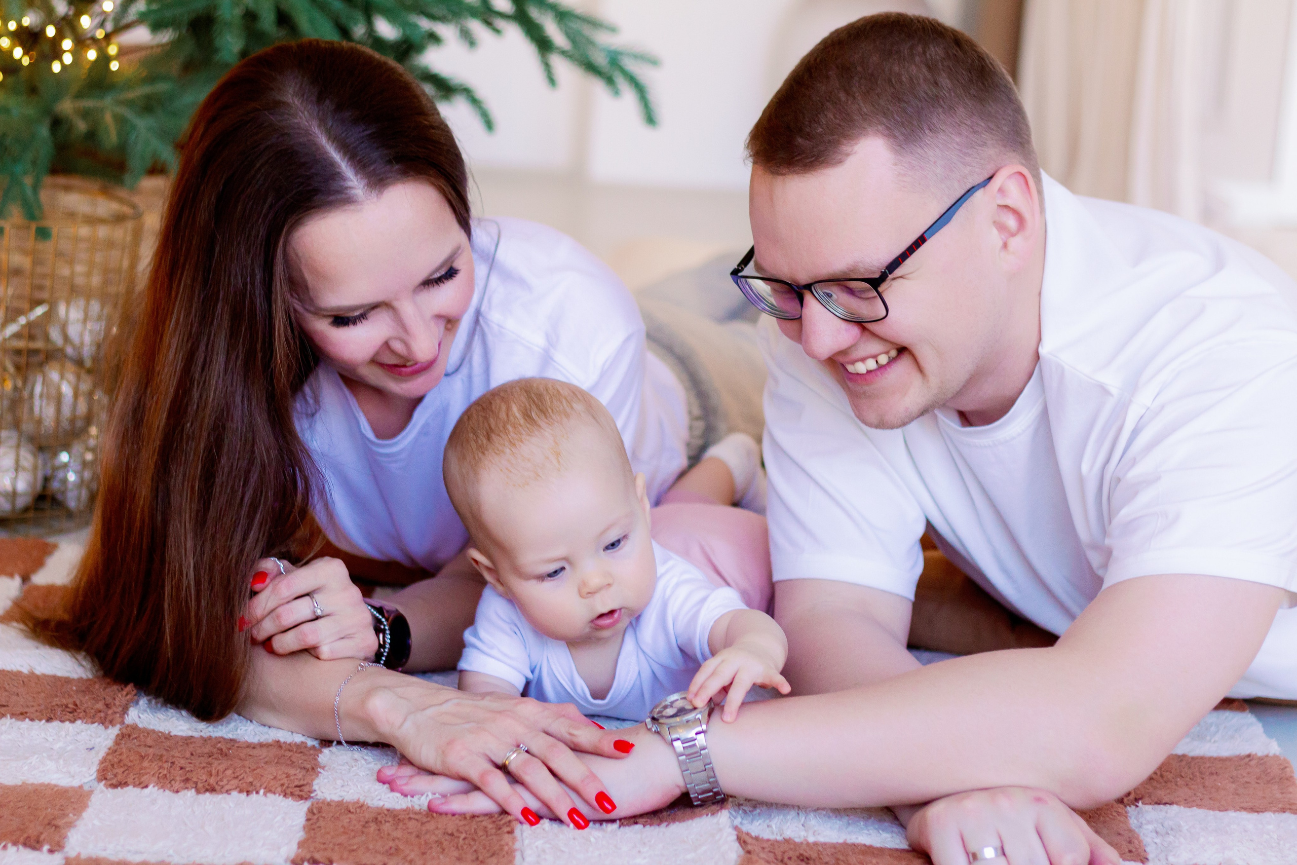 Новогодняя семейная фотосессия с малышом, Екатеринбург. Фотограф в Екатеринбурге Пойгина Елена