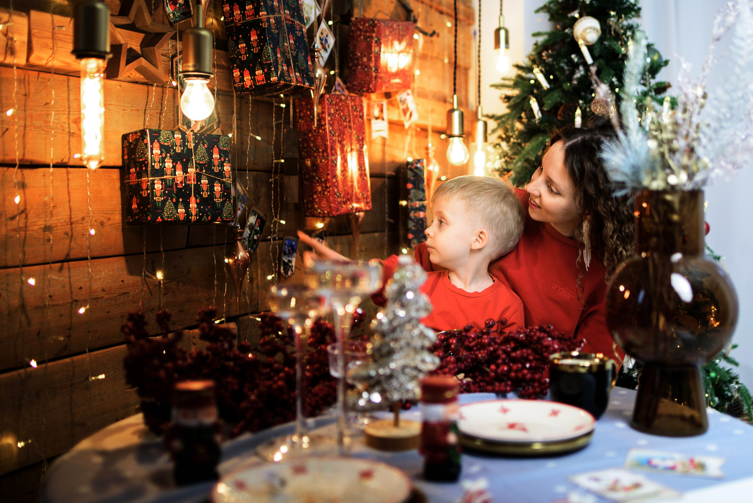 Новогодняя фотосессия Тани и Сережа (младшего). Фотограф