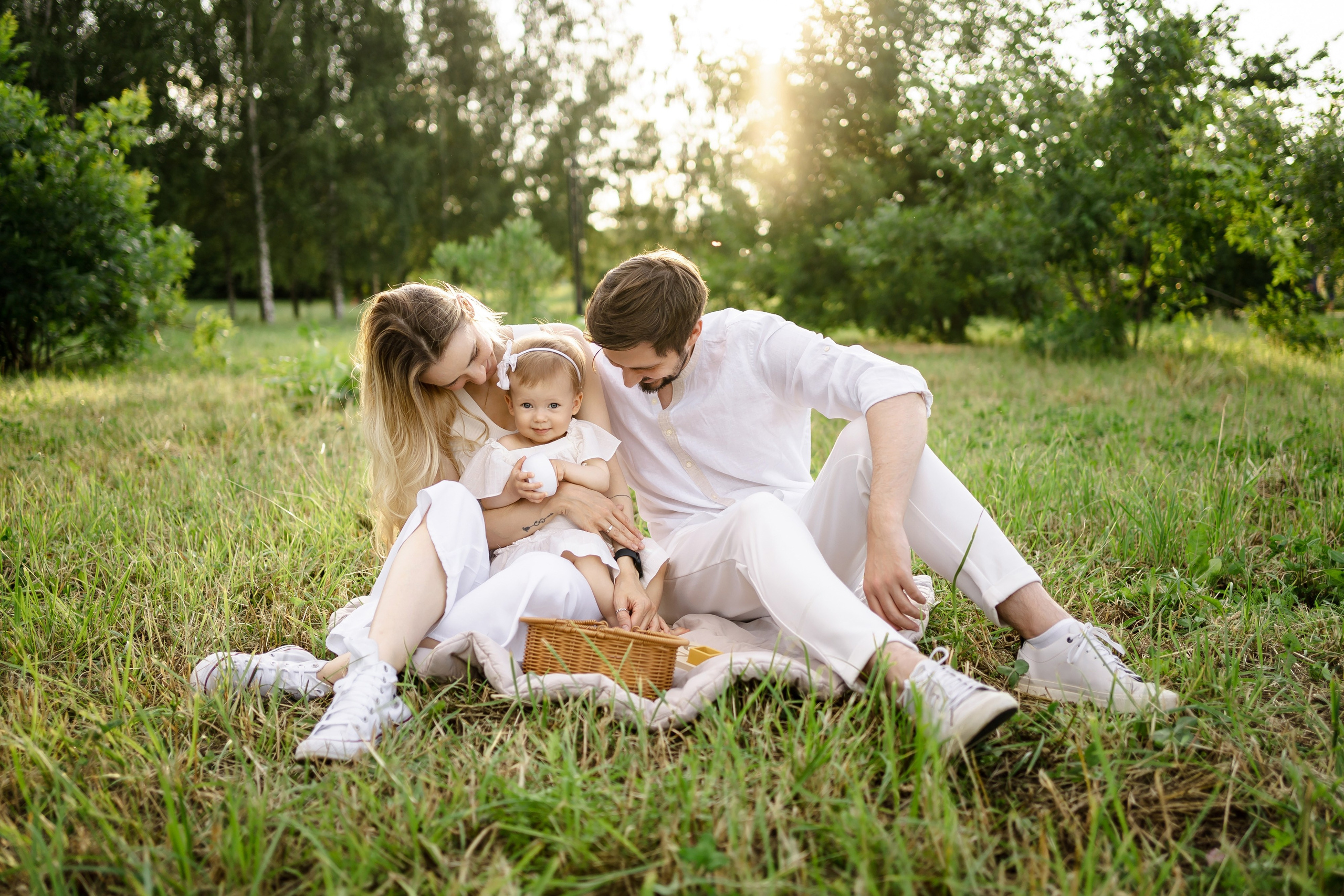 Олеся, Денис и Даниэла. Свадебный фотограф в Москве Яна Деньгина
