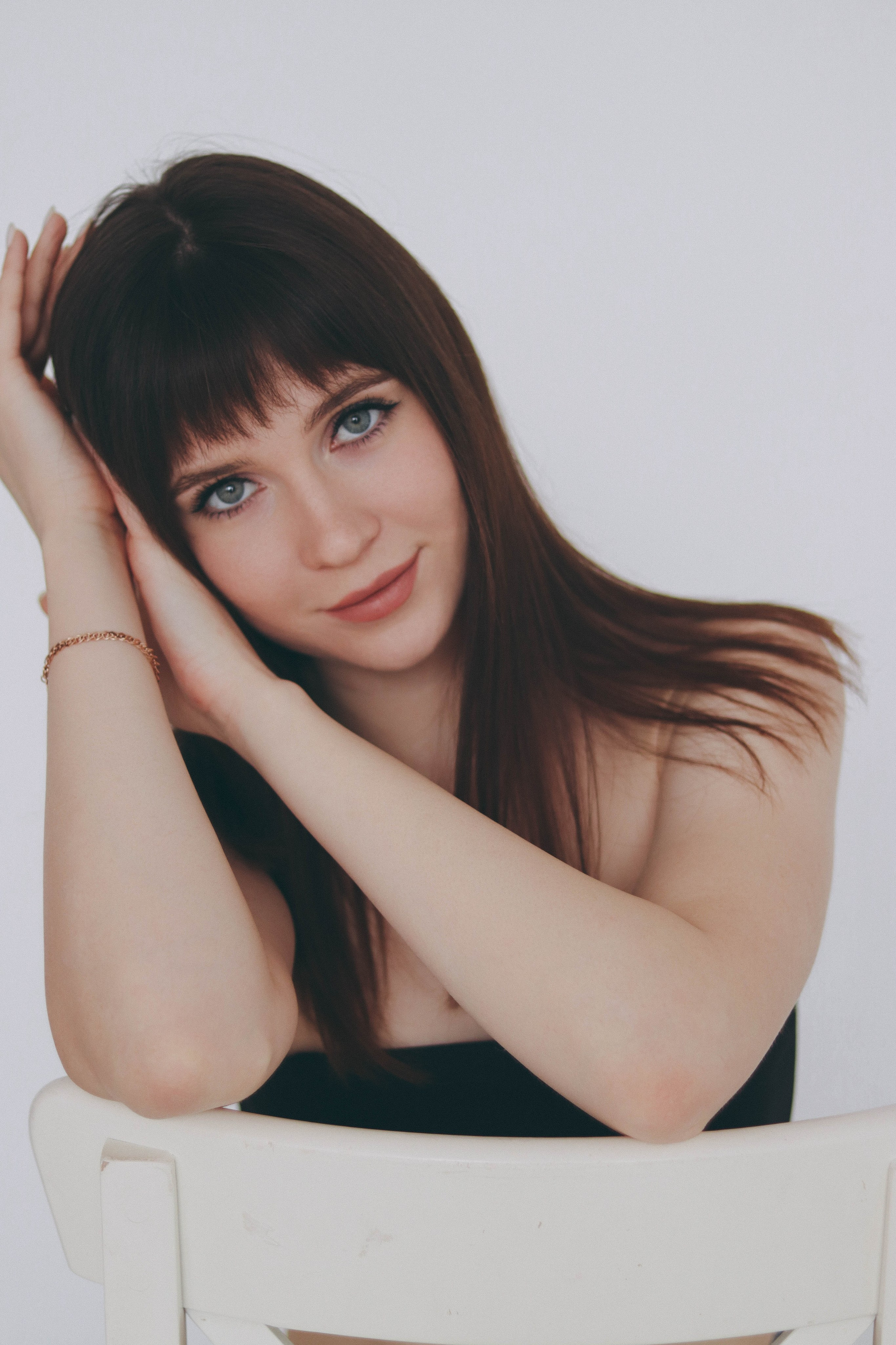 Фотосъёмка Вики в студии. Фотограф Самара Лена Мандарин